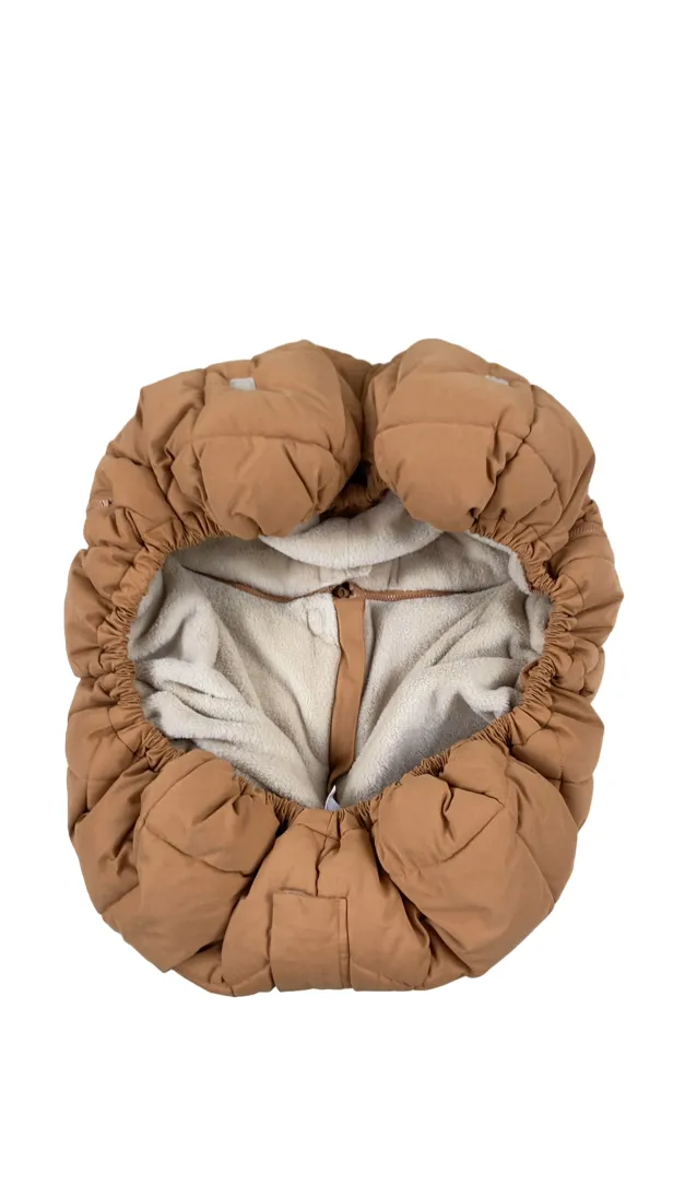 7 A.M. Enfant Car Seat Cocoon, Benji Sherpa Spice Quilted
