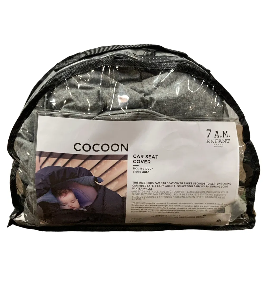 7 A.M. Enfant Car Seat Cocoon, Heather Grey
