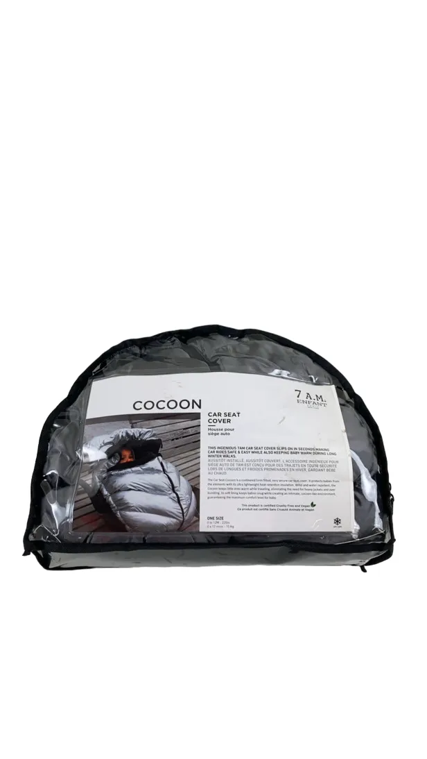 7 A.M. Enfant Car Seat Cocoon, Metallic Grey
