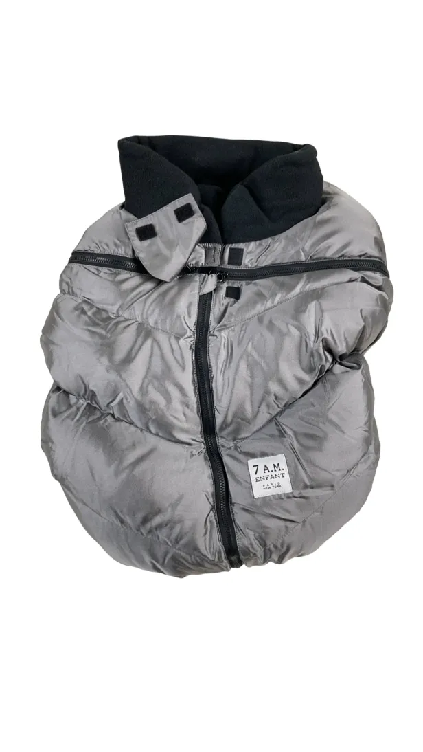 7 A.M. Enfant Car Seat Cocoon, Metallic Grey