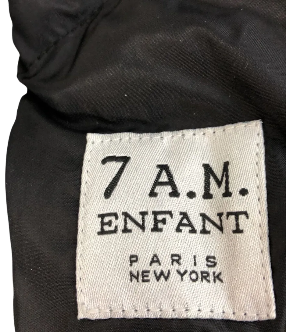 7 A.M. Enfant Car Seat Cocoon, Tundra Black Faux Fur