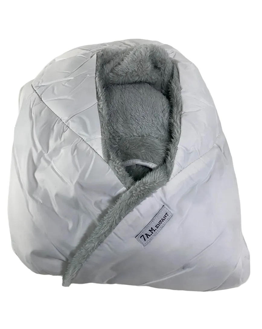 7 A.M. Enfant Nido, White Plush, Small (0-6 months)