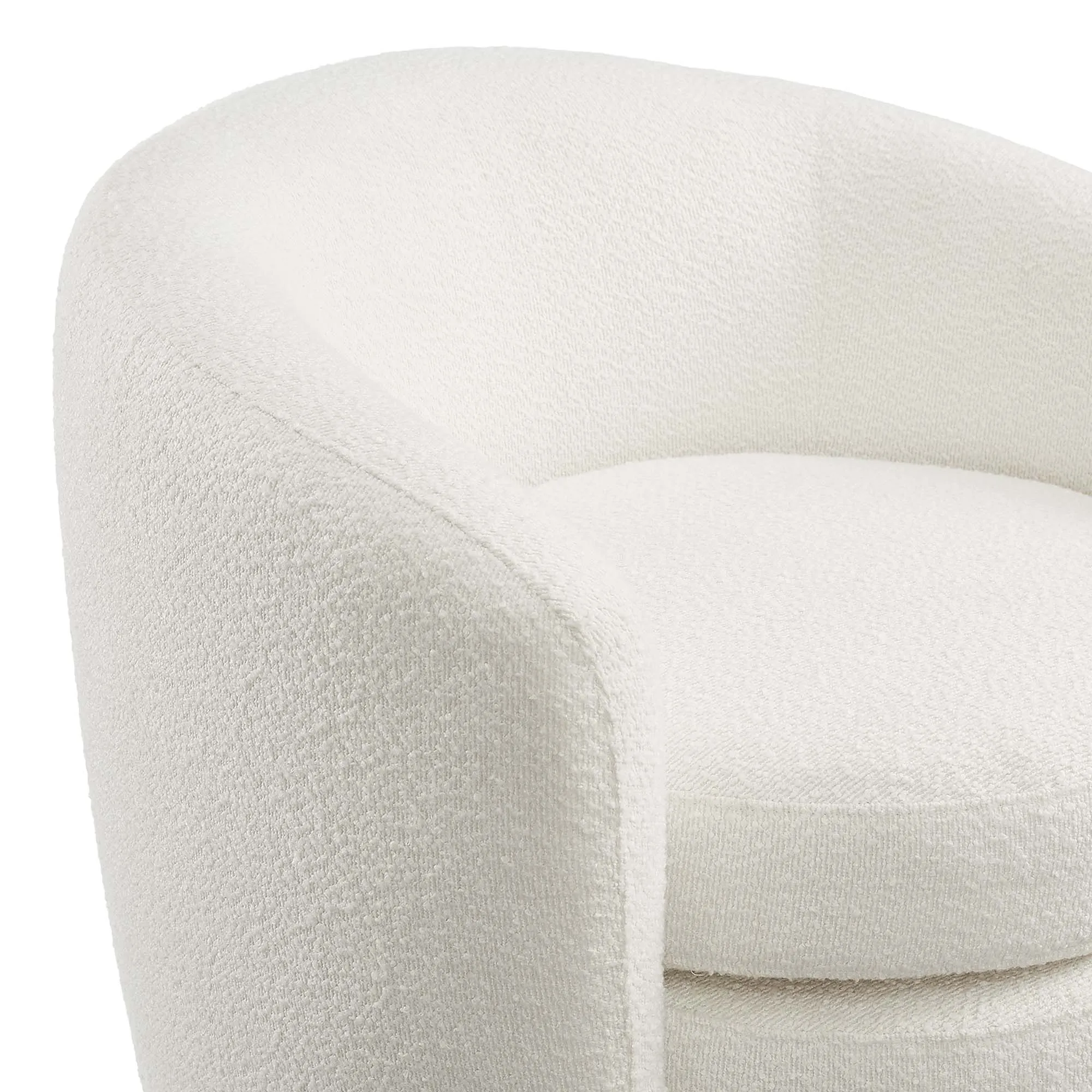 Affinity Upholstered Boucle Fabric Curved Back Armchair by Modway