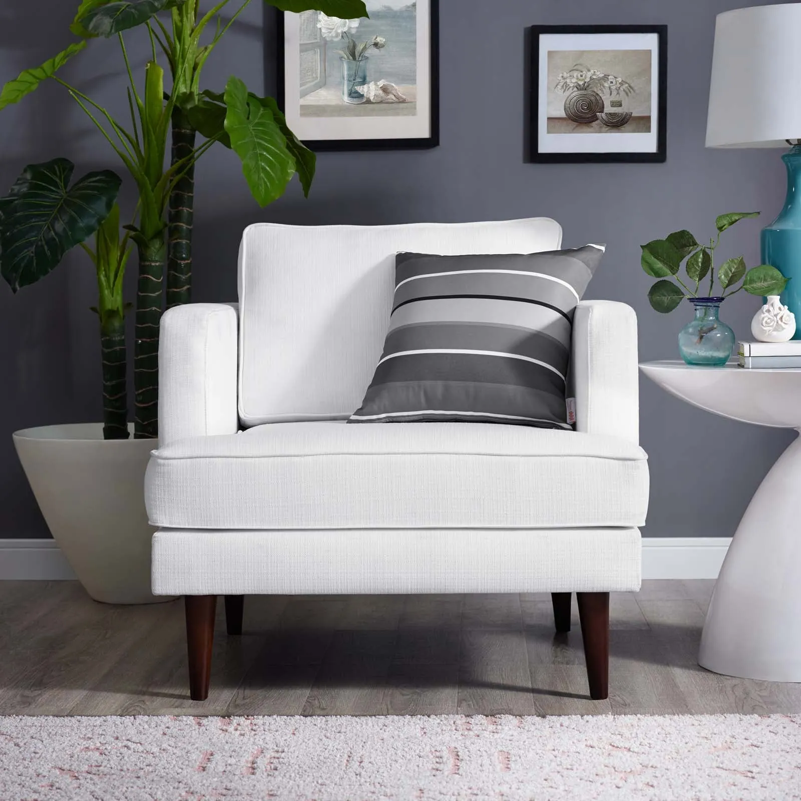 Agile Upholstered Fabric Armchair by Modway