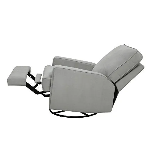 Baby Relax DA7197-GR Rylan Swivel Gliding Recliner, Gray