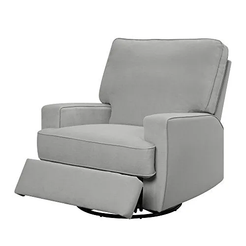 Baby Relax DA7197-GR Rylan Swivel Gliding Recliner, Gray