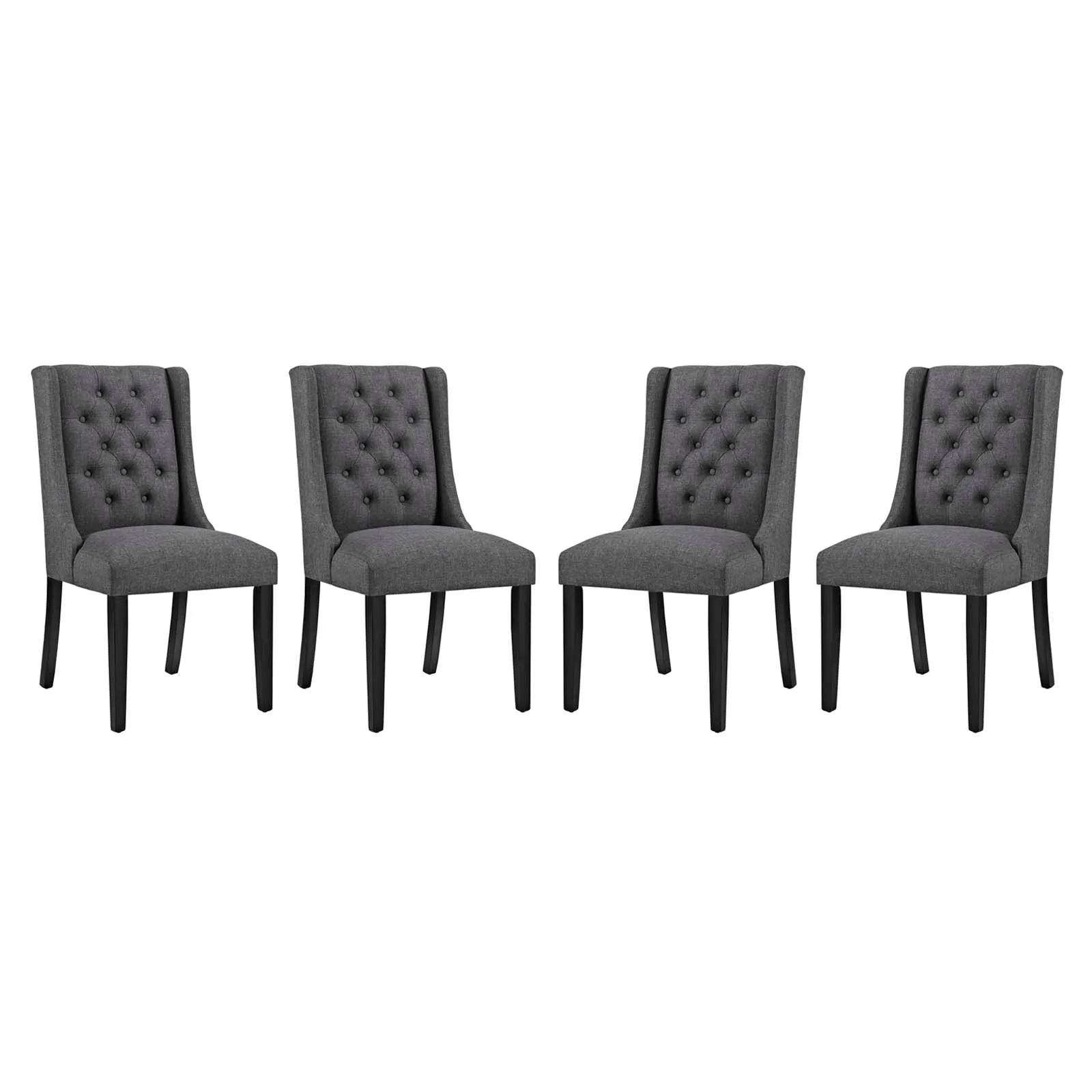 Baronet Dining Chair Fabric Set of 4 by Modway
