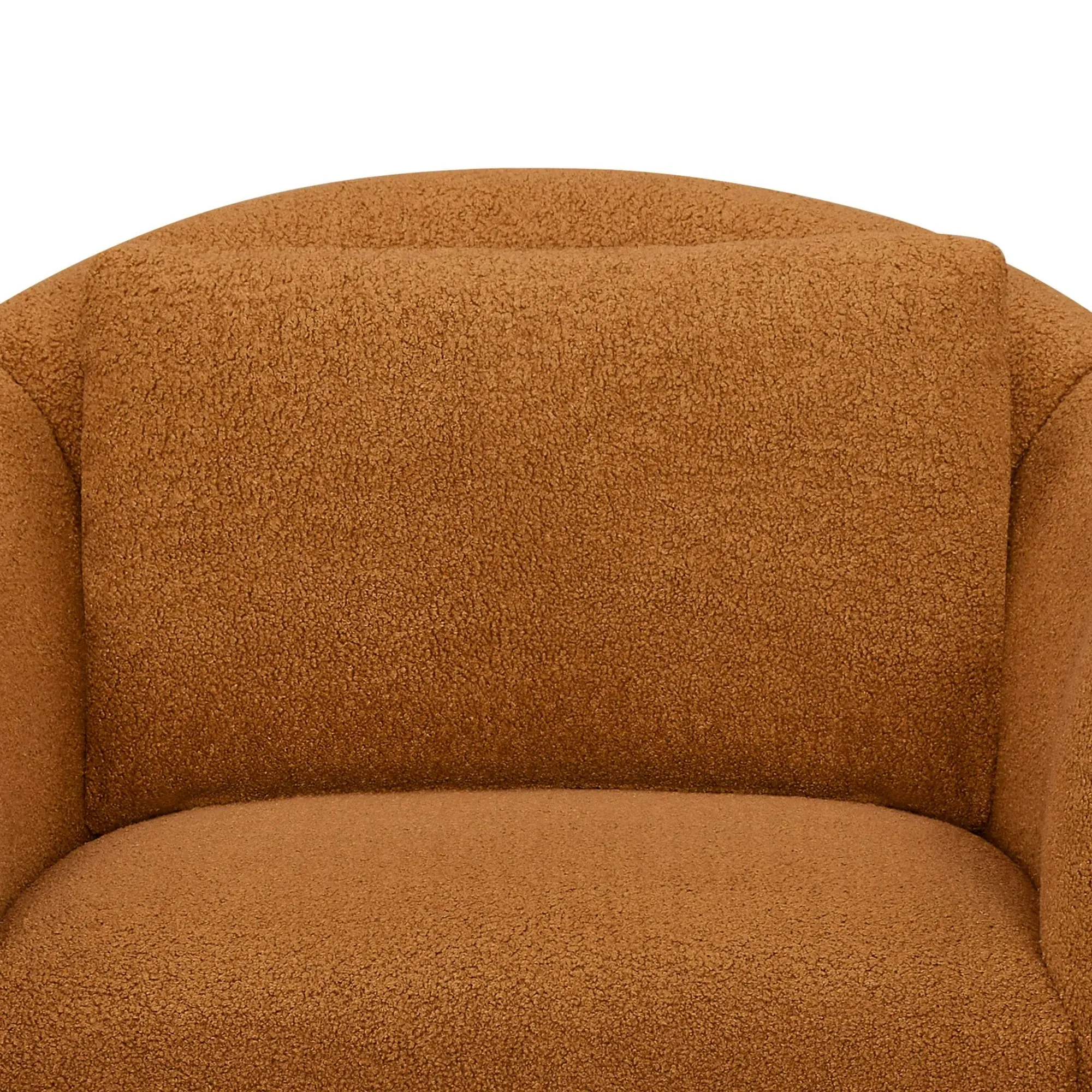 Beautiful LS-BT-017 Barrymore Teddy Accent Chair by Drew Barrymore, Adult, Butterscotch Shearling