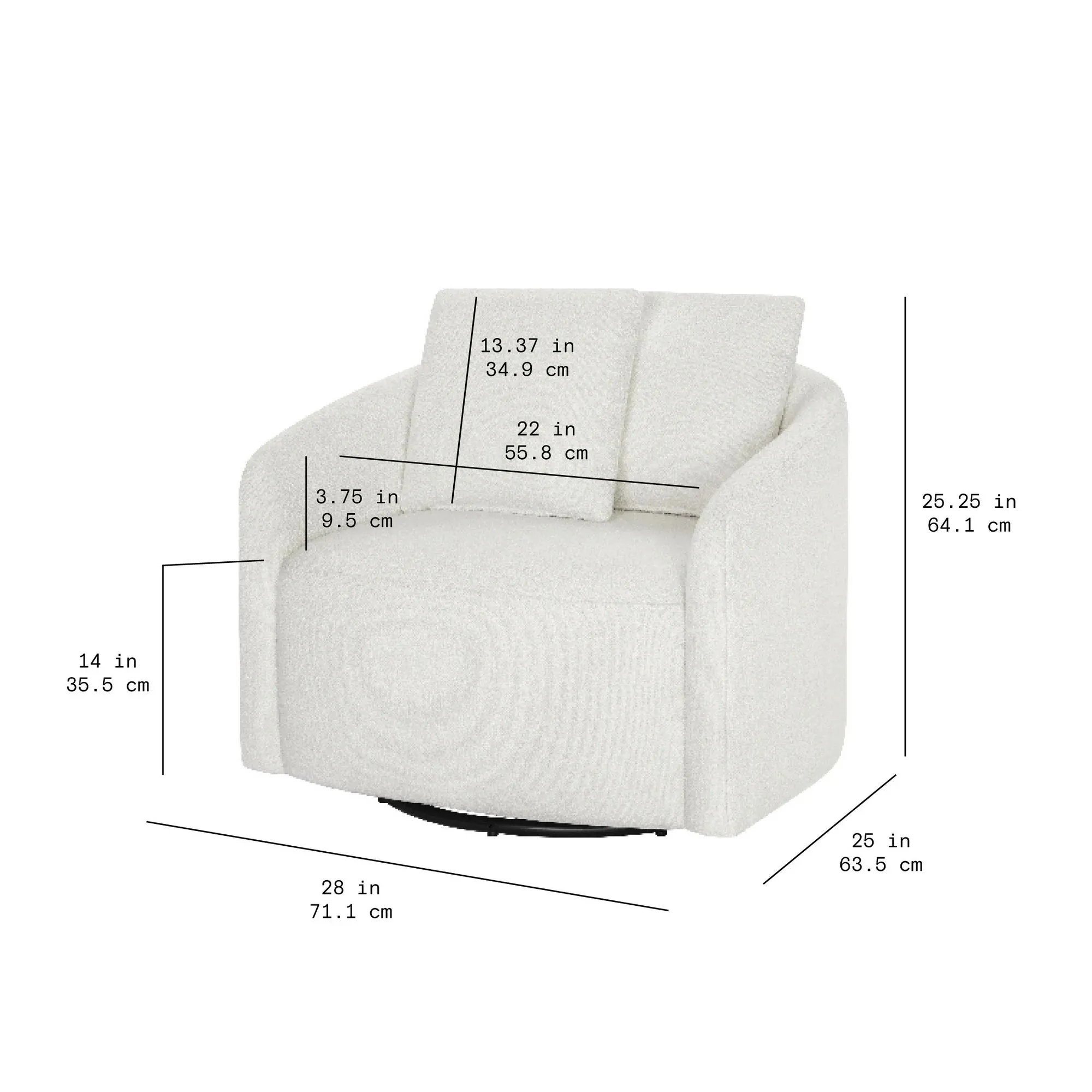 Beautiful LS-BT-029 Drew Kids Accent Chair by Drew Barrymore, Cream