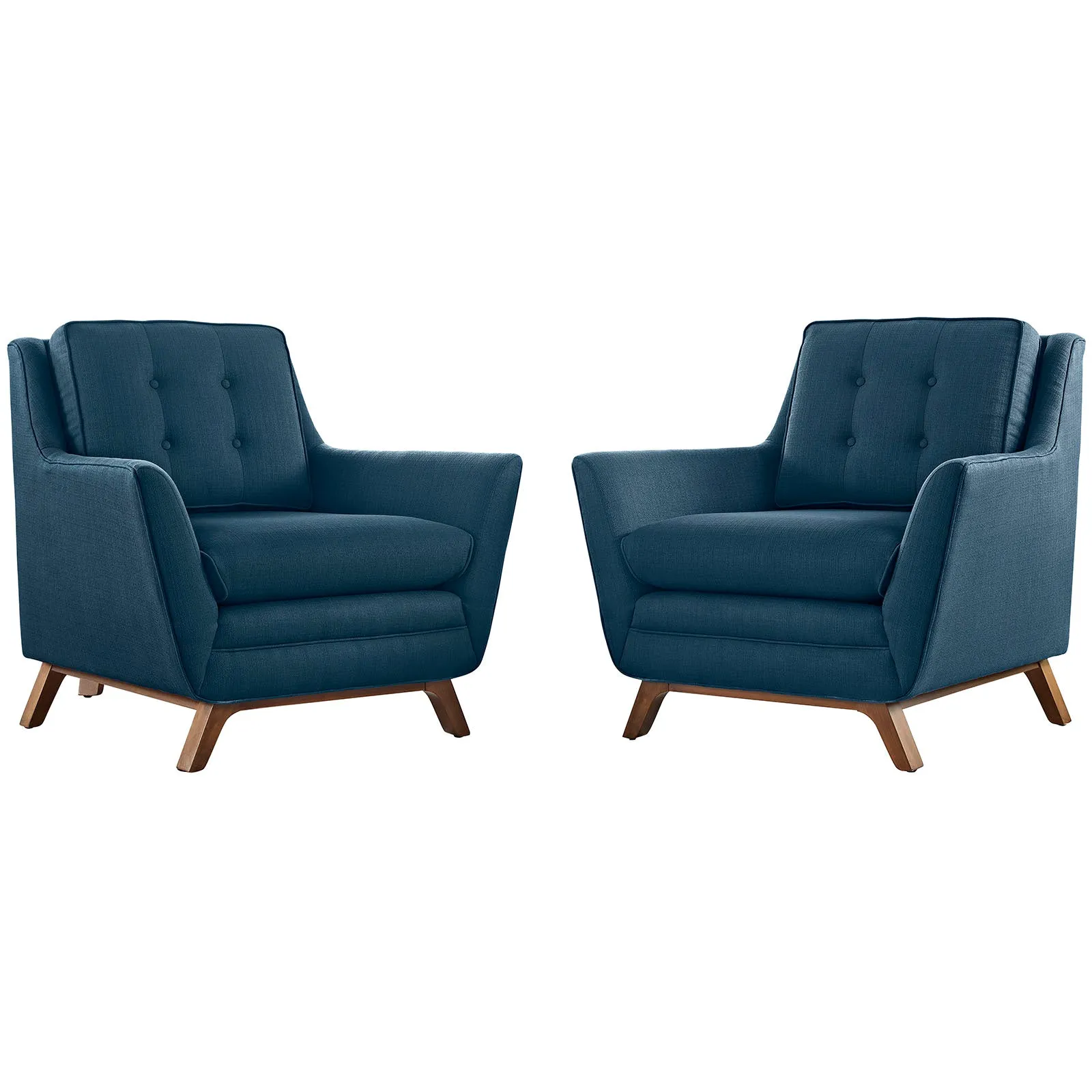 Beguile 2 Piece Upholstered Fabric Living Room Set by Modway