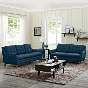 Beguile Living Room Set Upholstered Fabric Set of 2 by Modway