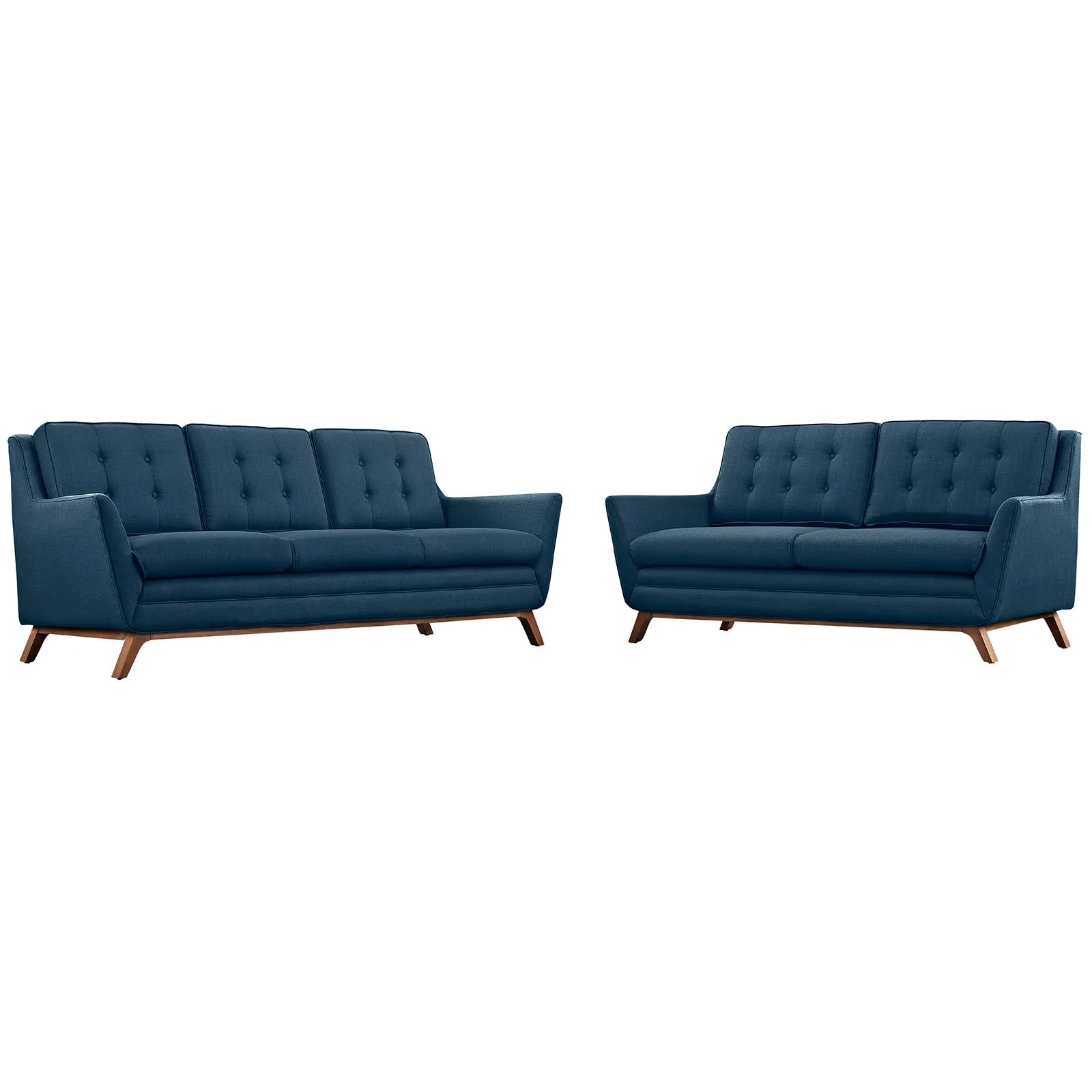 Beguile Living Room Set Upholstered Fabric Set of 2 by Modway