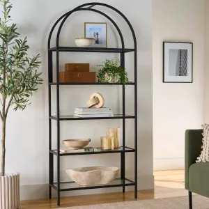 Better Homes & Gardens 435778 Nola Arc Bookshelf, Black Finish