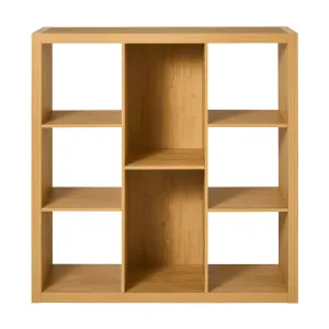 Better Homes & Gardens BH5336278612105 6-Cube Organizer with Storage Cubbies, Natural Pine Finish