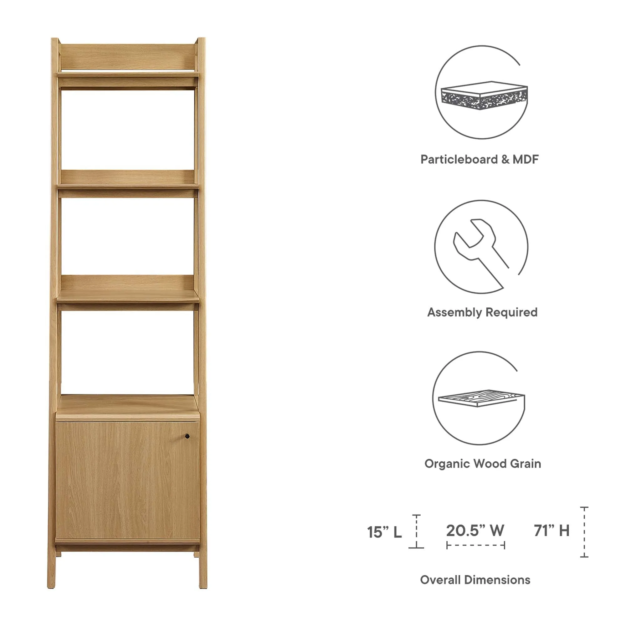 Bixby 21" Bookshelf by Modway