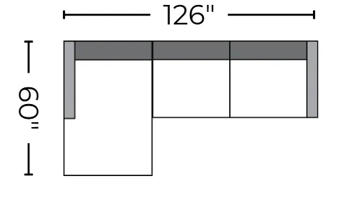 Bouldin 126" Laf Chaise Sectional