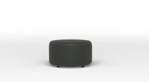 Caleb Round Ottoman - Bondi Dark Grey