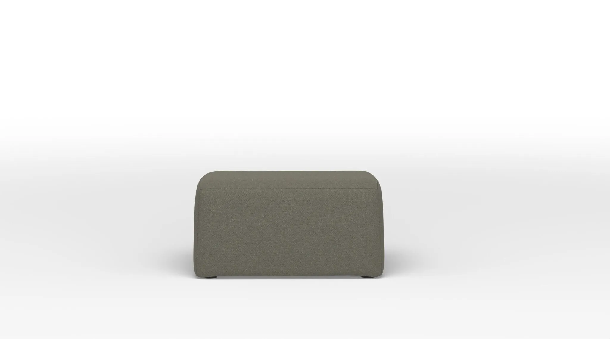 Caleb Square Ottoman - Flax Brown