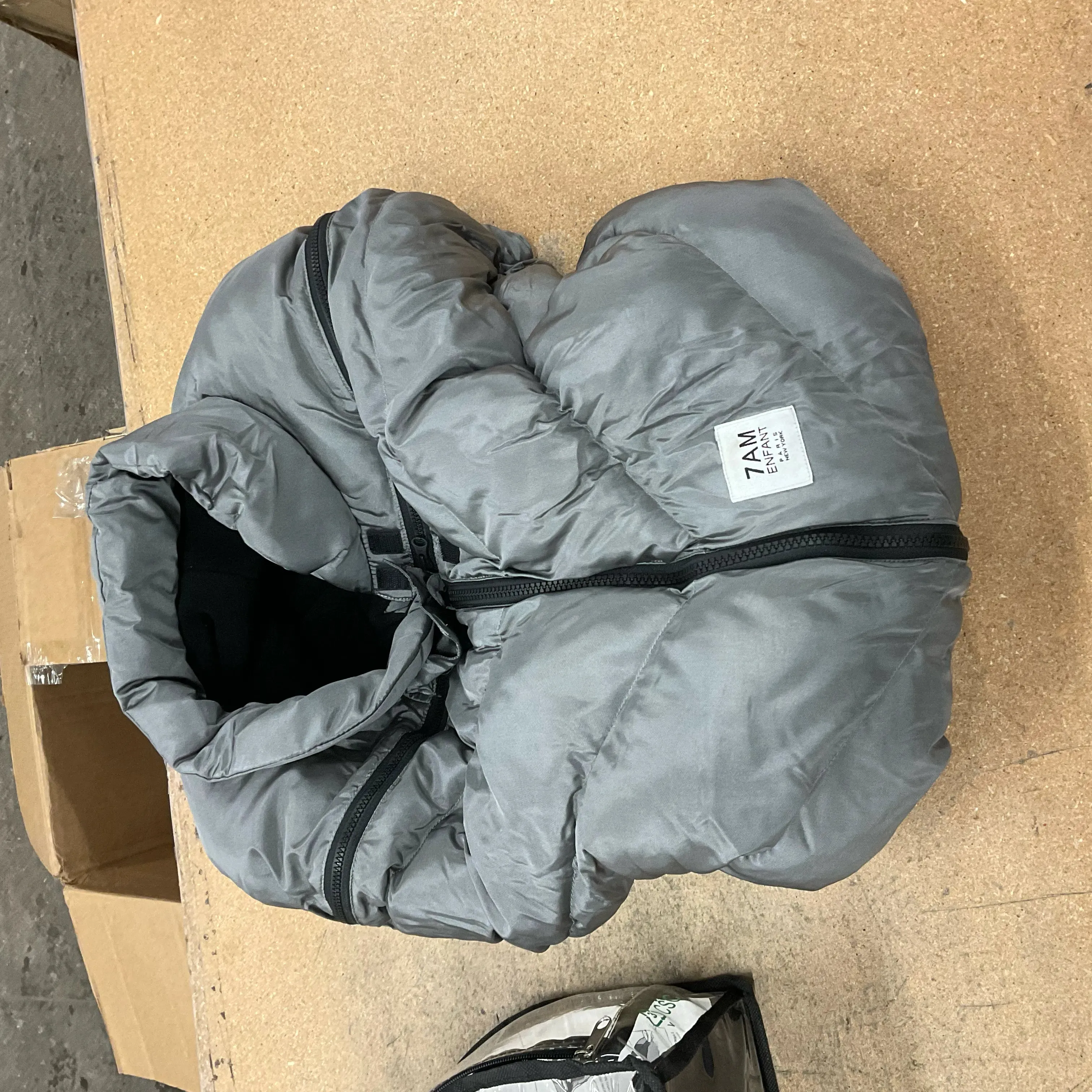 Car Seat Cocoon - Metallic Silver - 0-12m (See Description)