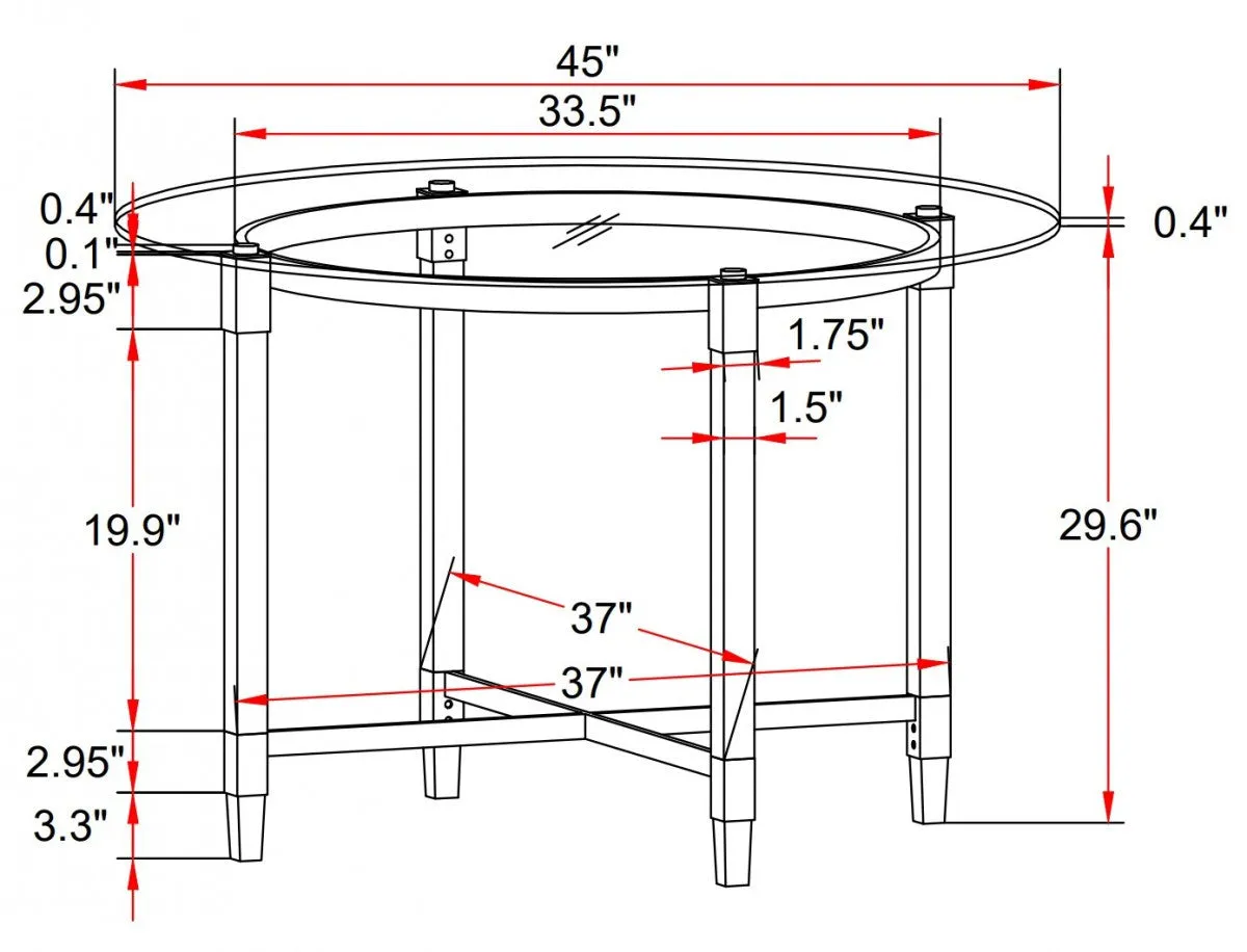 Carha Dining Table - Silver