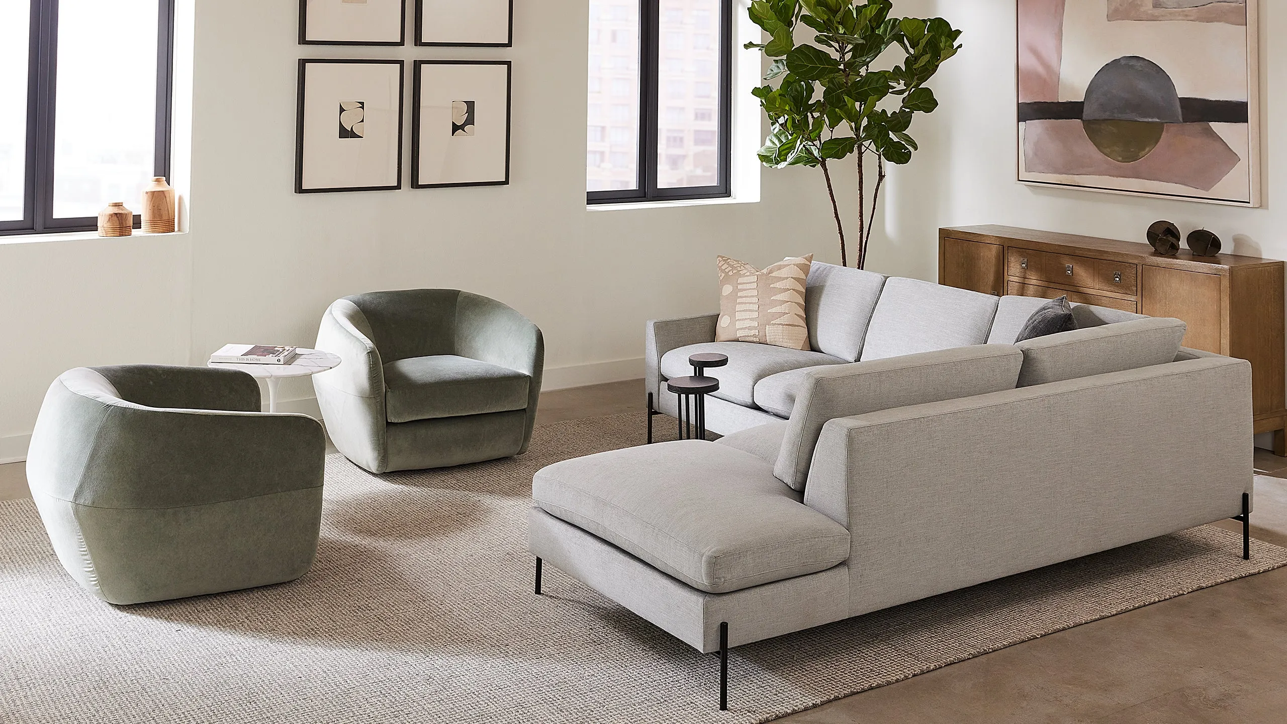 Catwalk Sectional with Bumper
