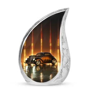 Classic Car Adult Cremation Urn, Miniature Memorial Ashes Holder for Women