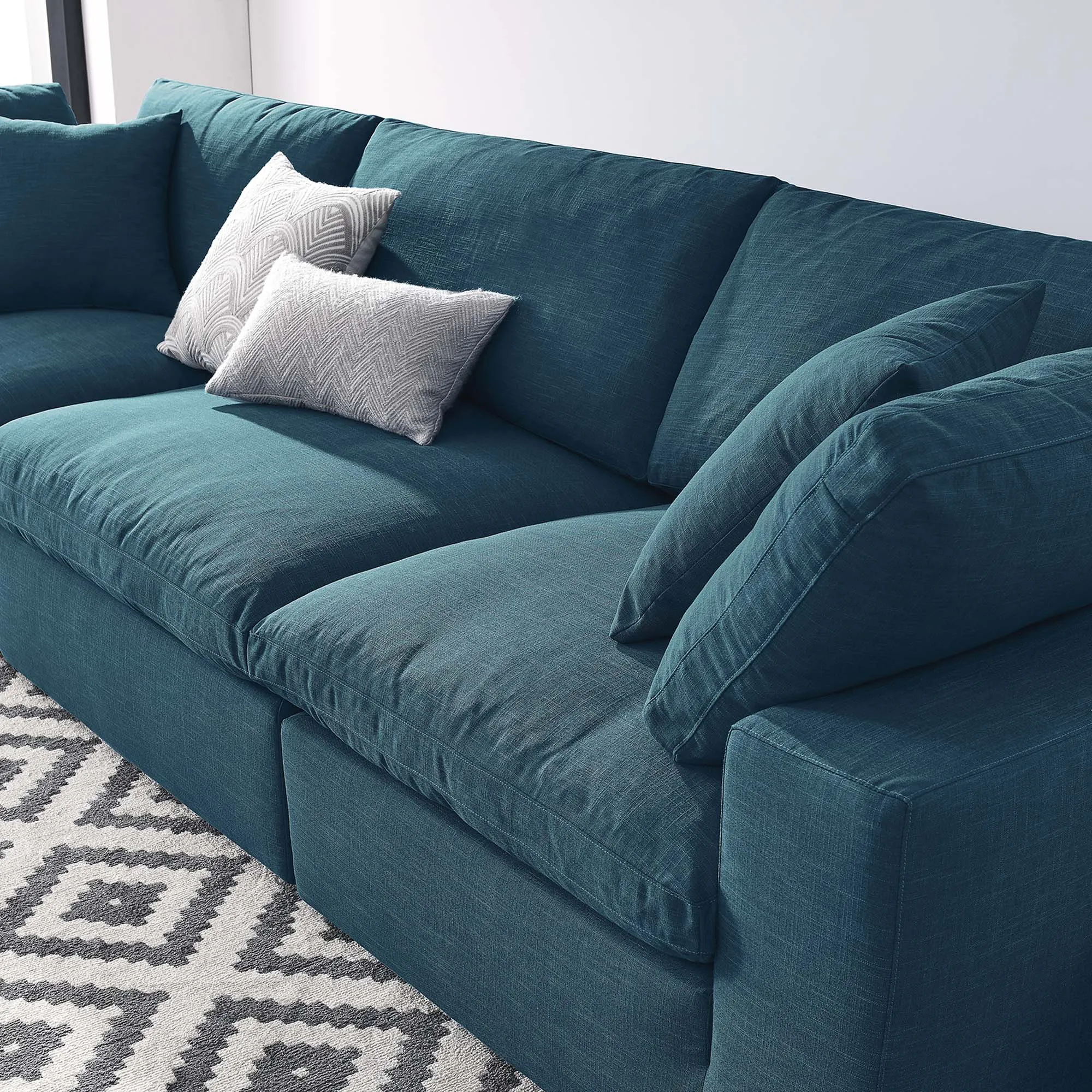 Commix 3 Piece Down Filled Overstuffed Sectional Sofa Set by Modway