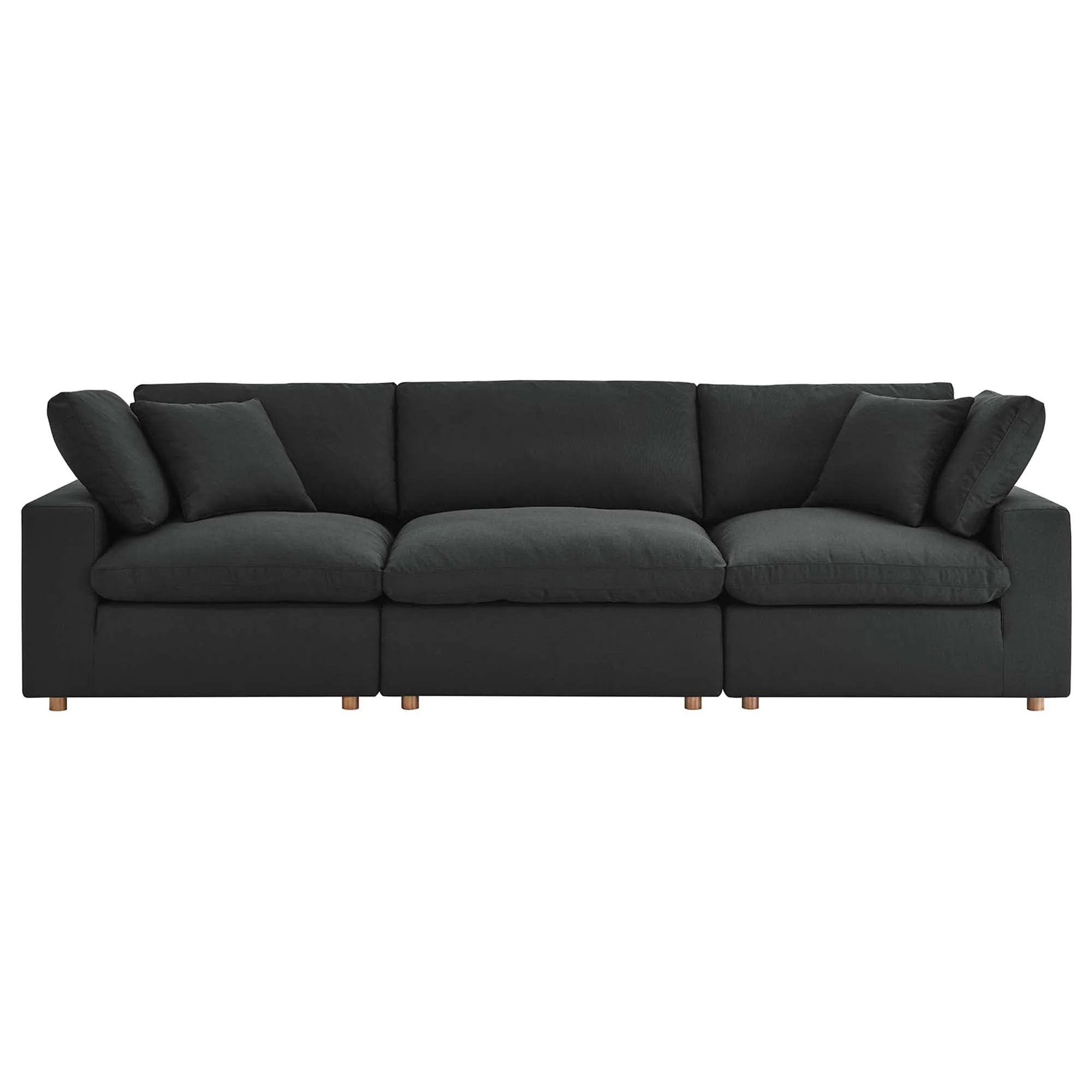 Commix 3 Piece Down Filled Overstuffed Sectional Sofa Set by Modway
