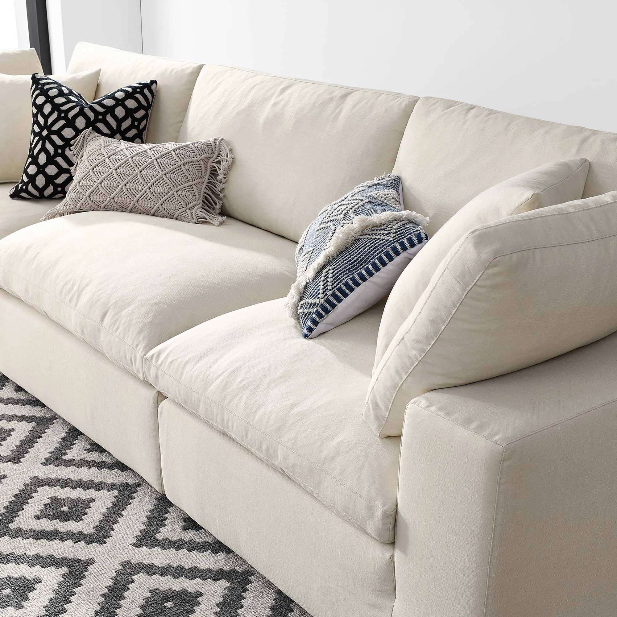 Commix 3 Piece Down Filled Overstuffed Sectional Sofa Set by Modway