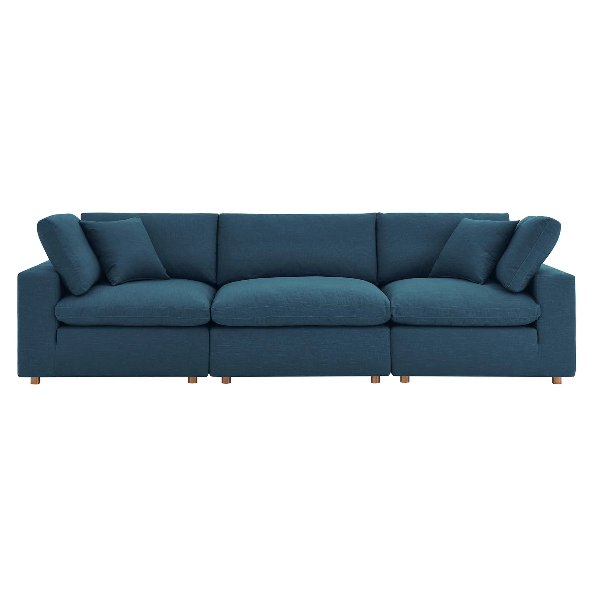 Commix 3 Piece Down Filled Overstuffed Sectional Sofa Set by Modway