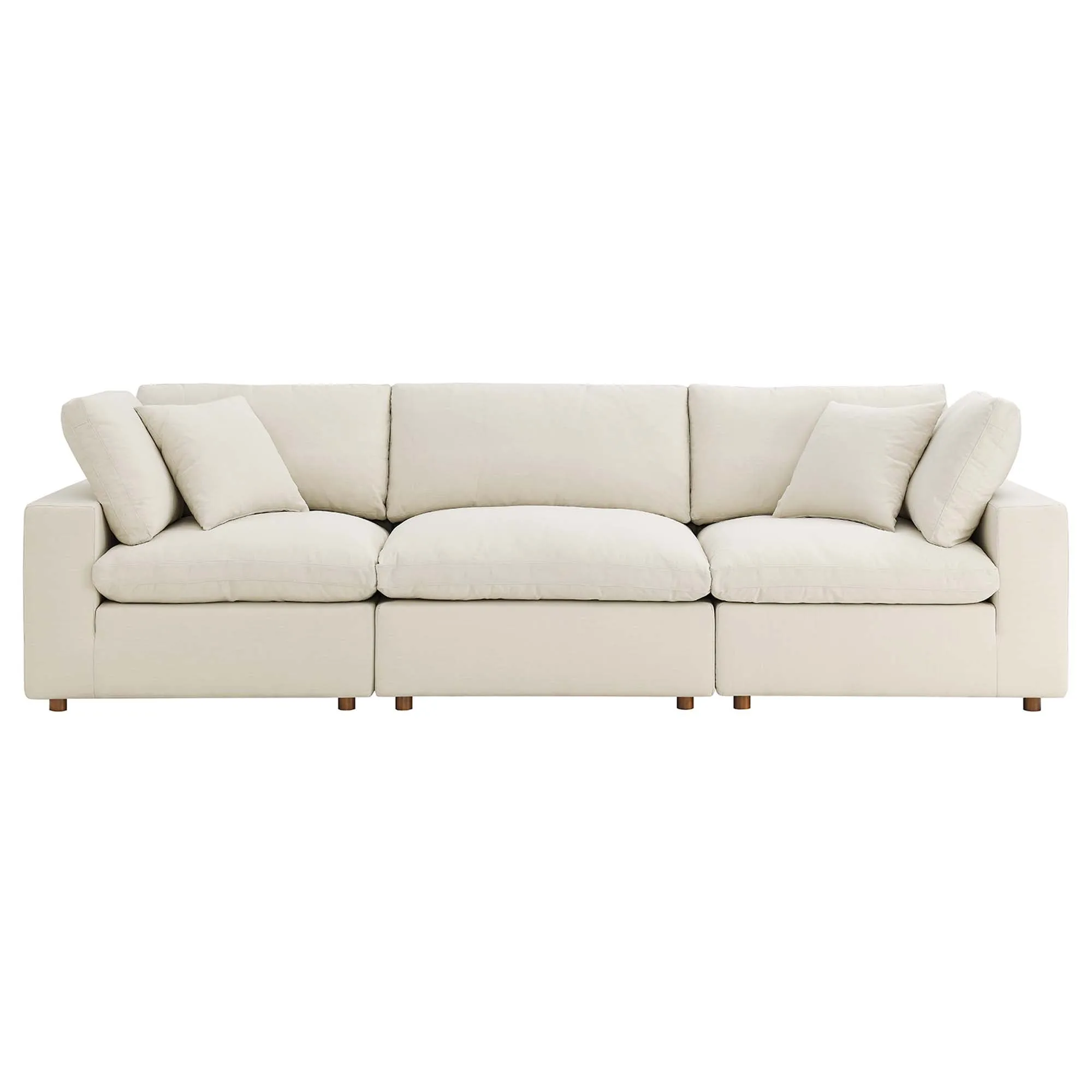 Commix 3 Piece Down Filled Overstuffed Sectional Sofa Set by Modway
