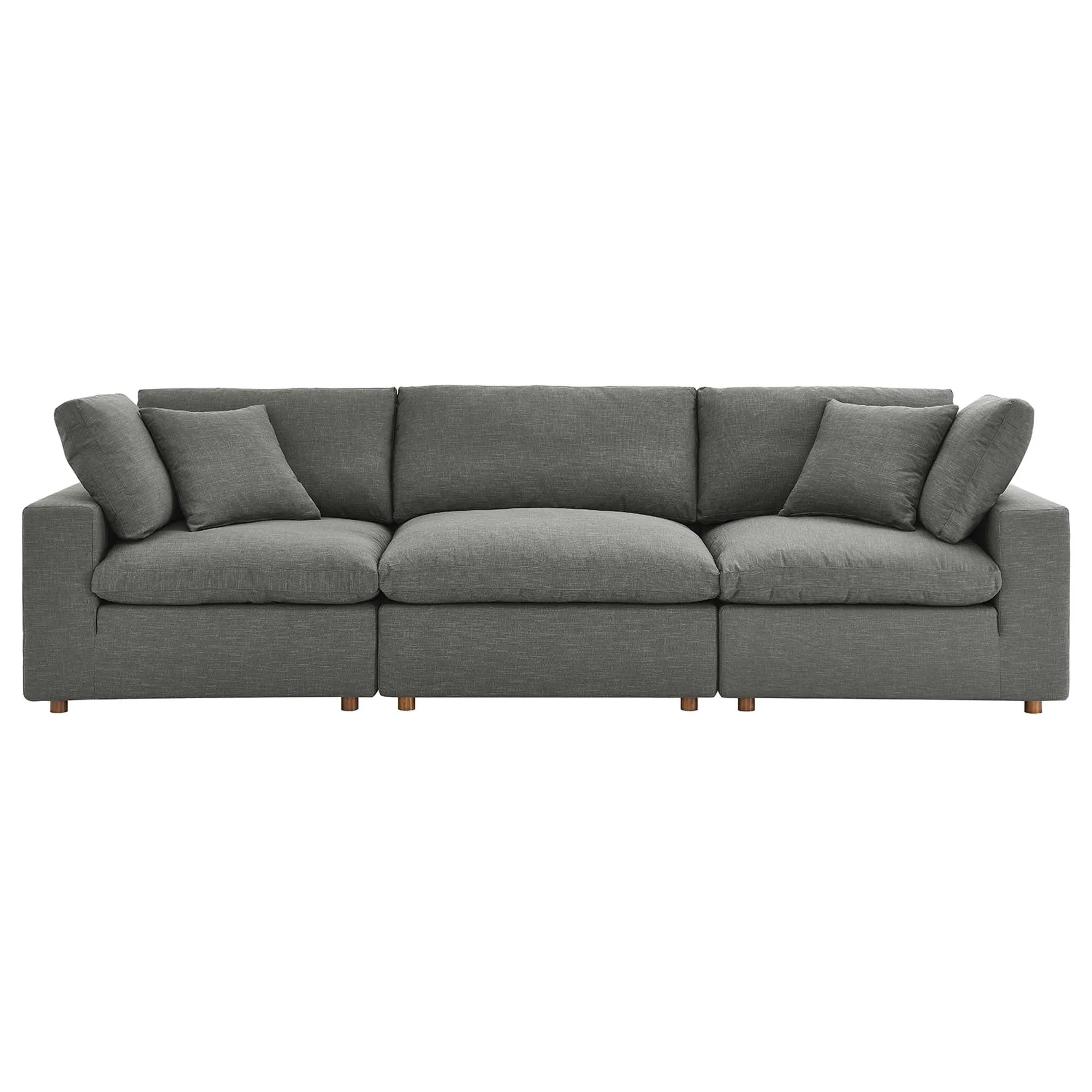 Commix 3 Piece Down Filled Overstuffed Sectional Sofa Set by Modway