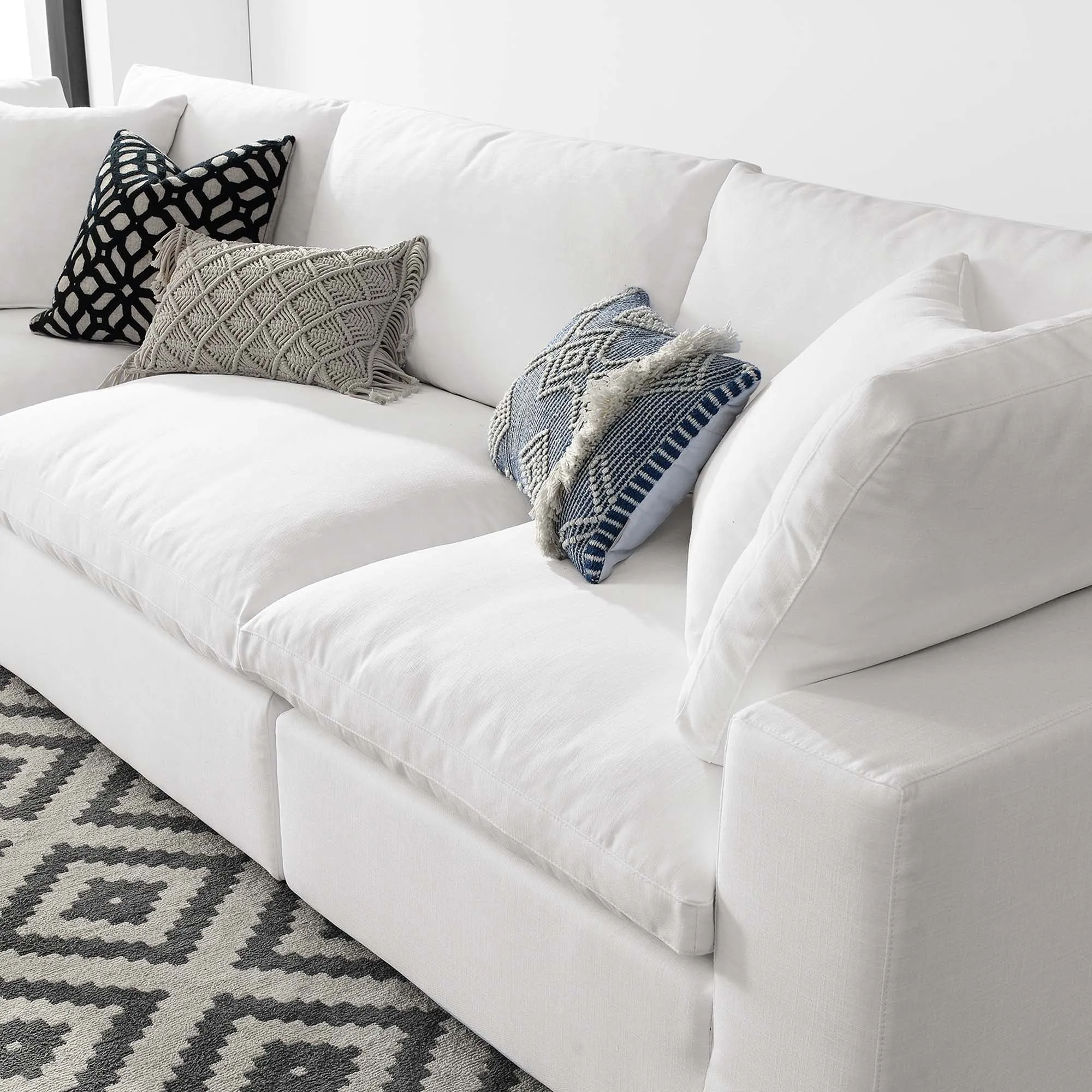 Commix 3 Piece Down Filled Overstuffed Sectional Sofa Set by Modway