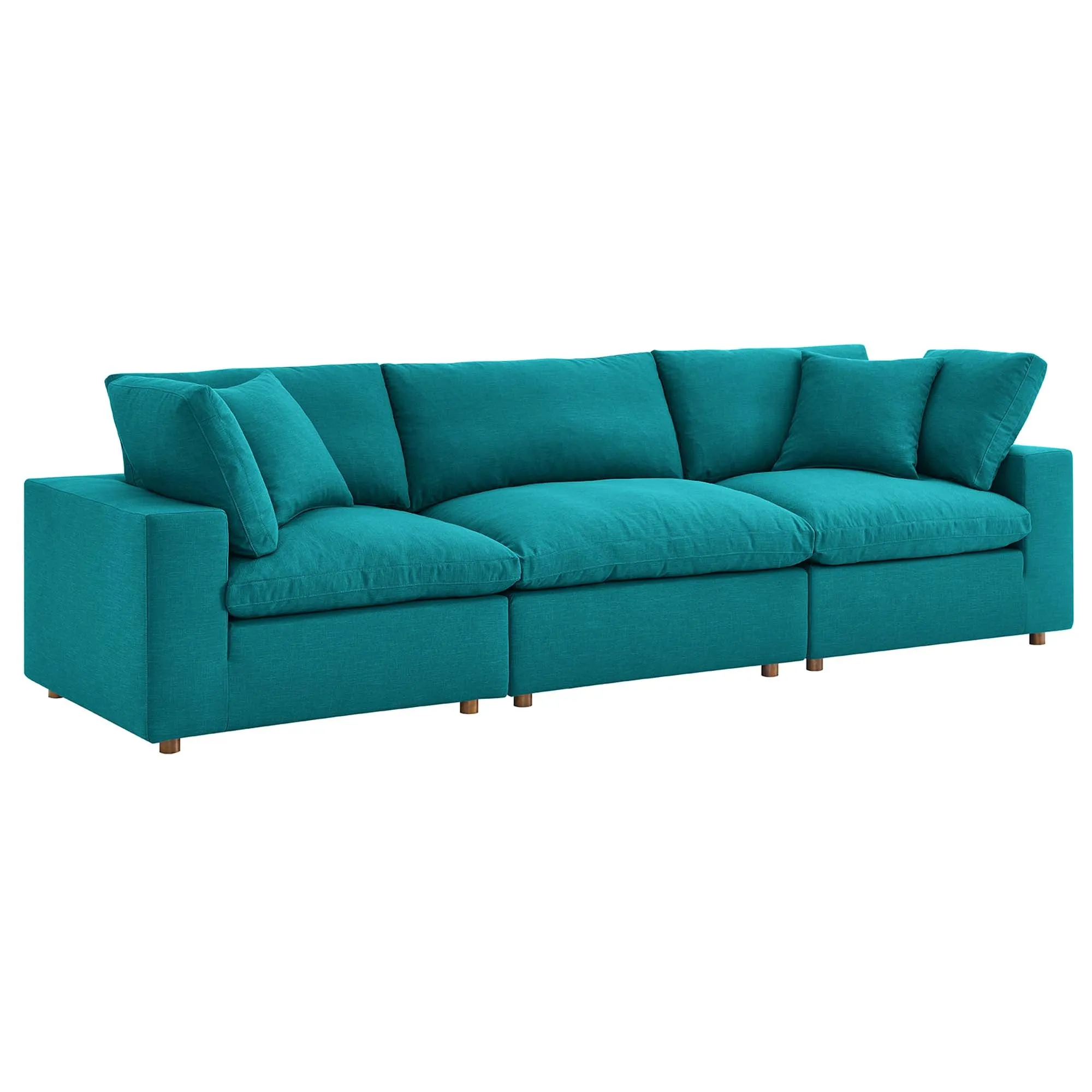 Commix 3 Piece Down Filled Overstuffed Sectional Sofa Set by Modway