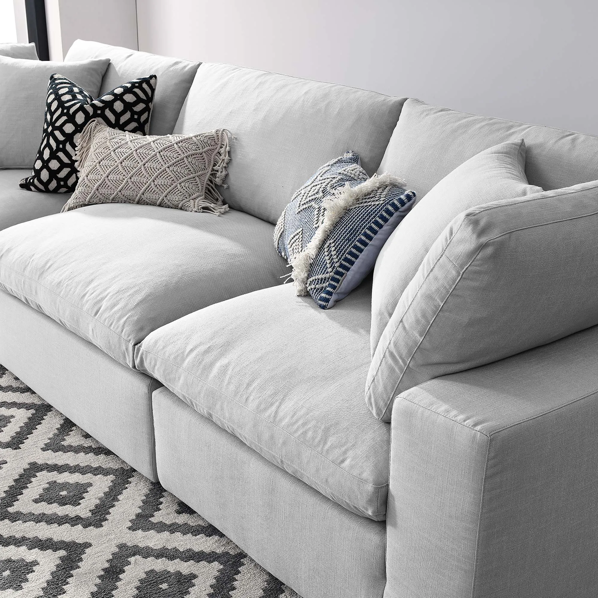 Commix 3 Piece Down Filled Overstuffed Sectional Sofa Set by Modway