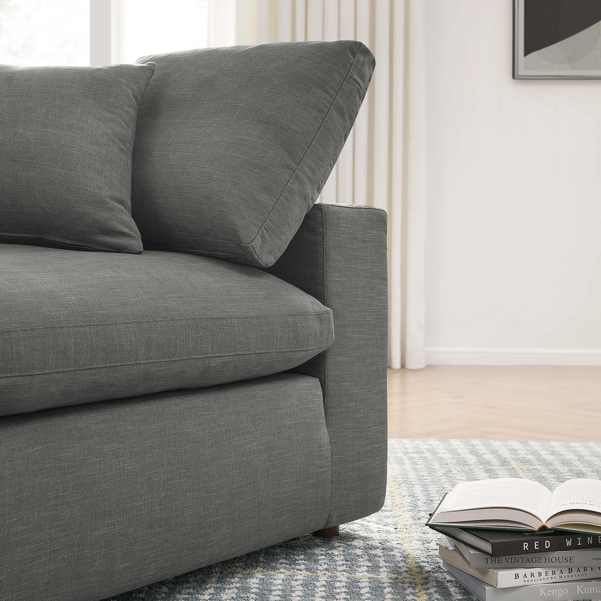 Commix 4 Piece Down Filled Overstuffed Sectional Sofa Set by Modway
