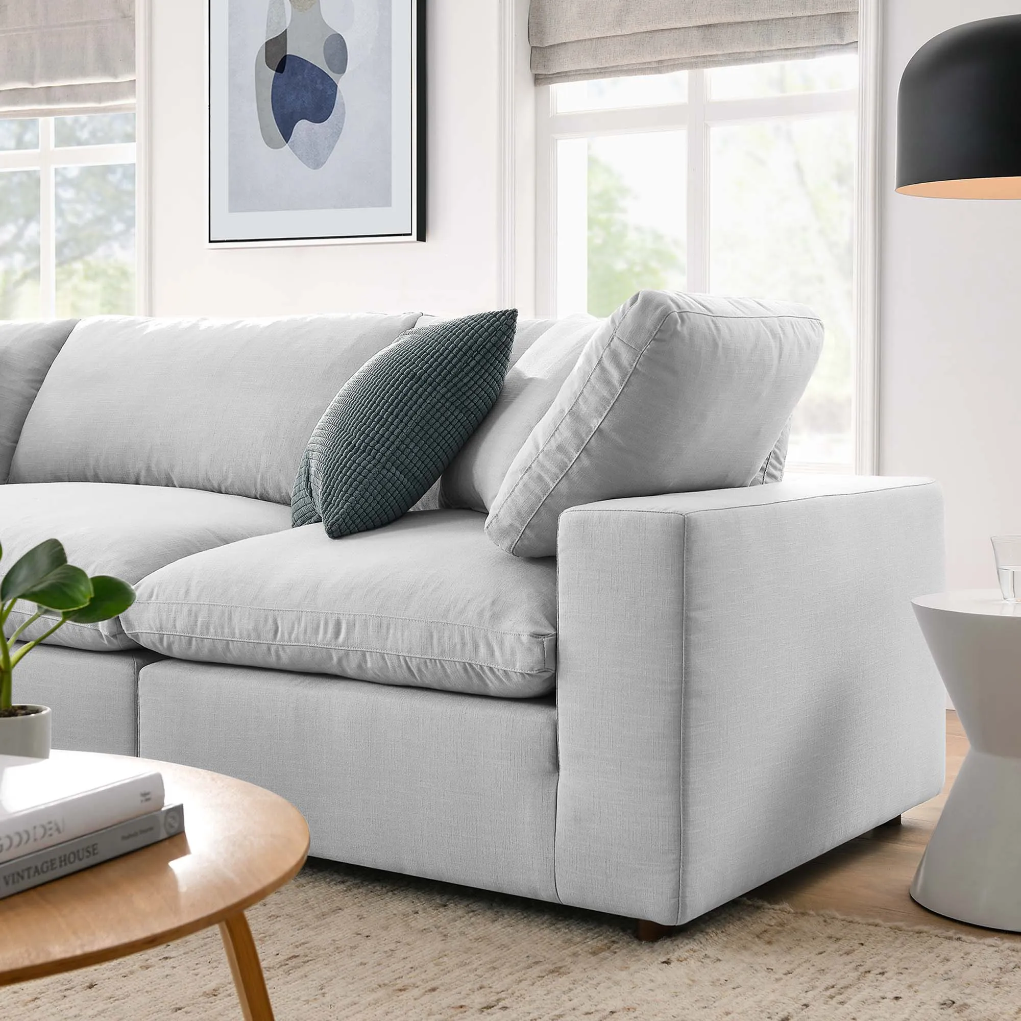 Commix 4 Piece Down Filled Overstuffed Sectional Sofa Set by Modway