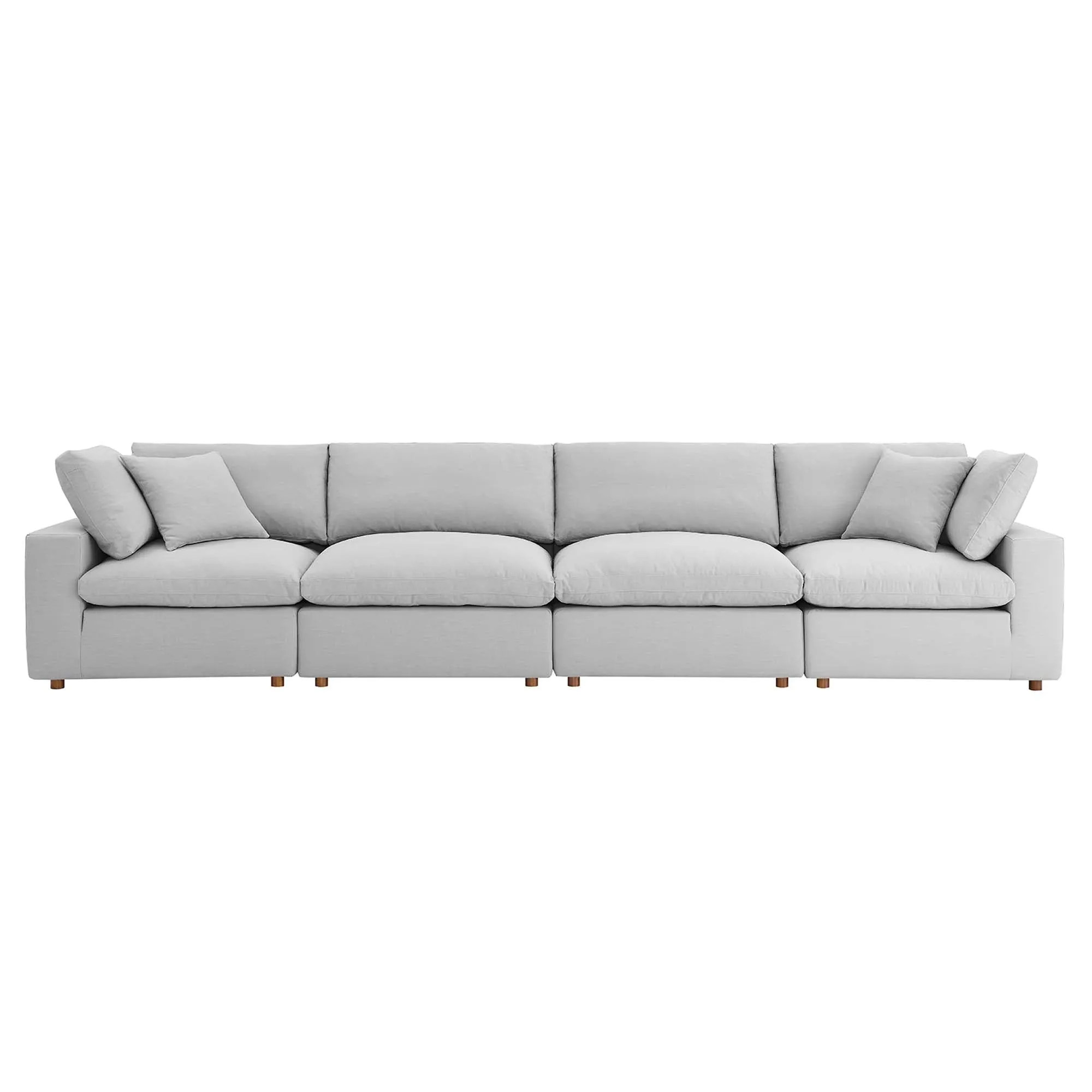 Commix 4 Piece Down Filled Overstuffed Sectional Sofa Set by Modway