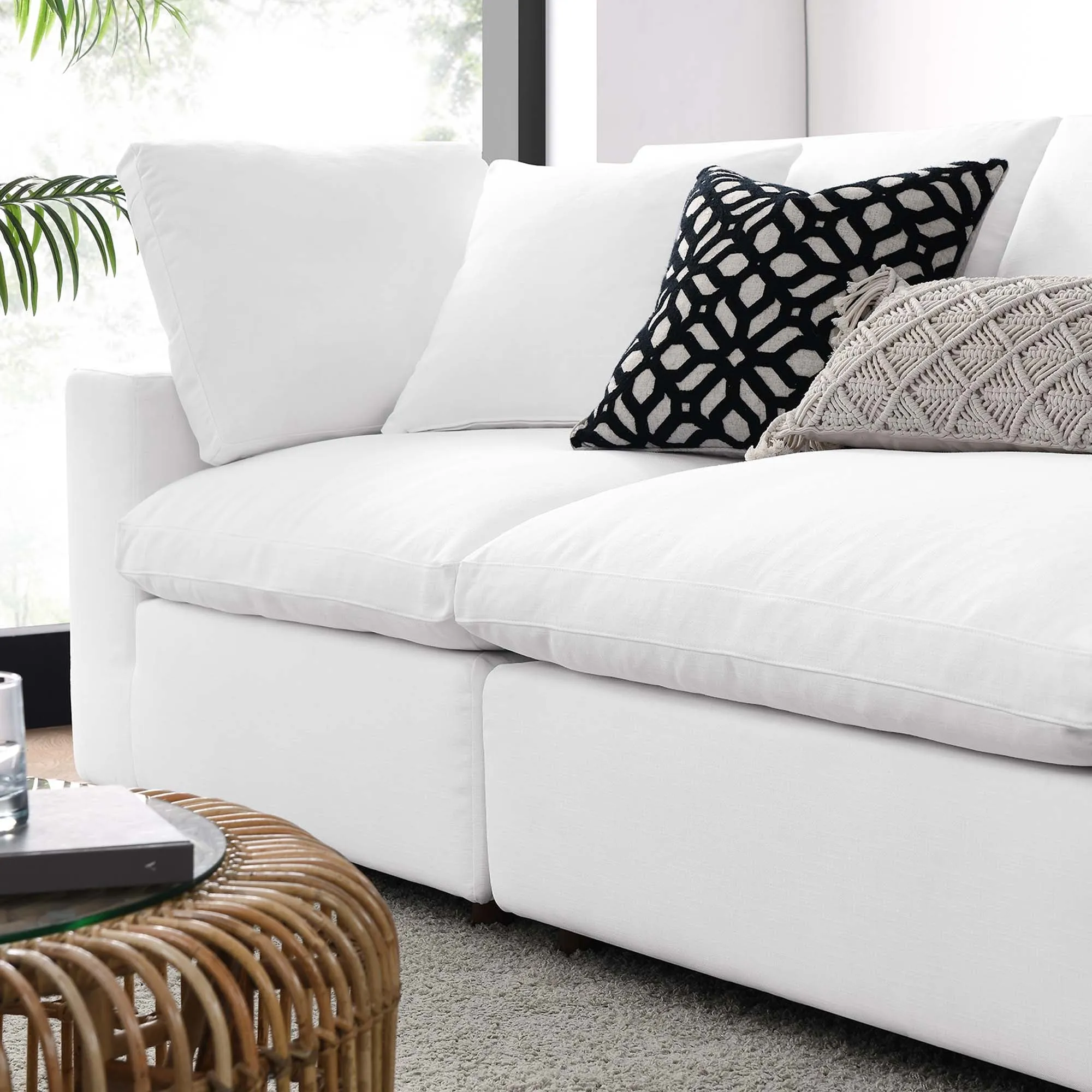 Commix 4 Piece Down Filled Overstuffed Sectional Sofa Set by Modway