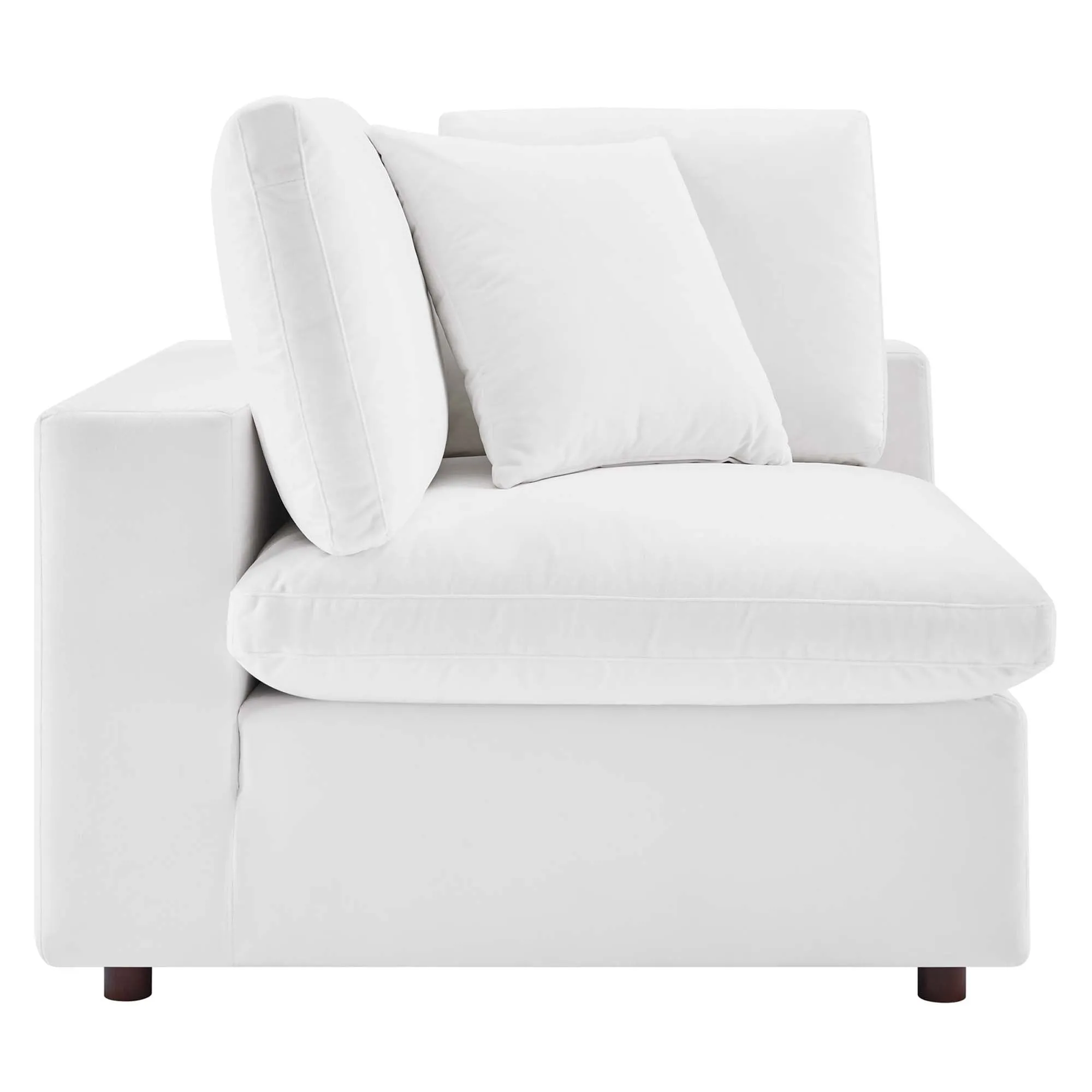 Commix 5-Piece Down Filled Overstuffed Performance Velvet Sectional Sofa by Modway