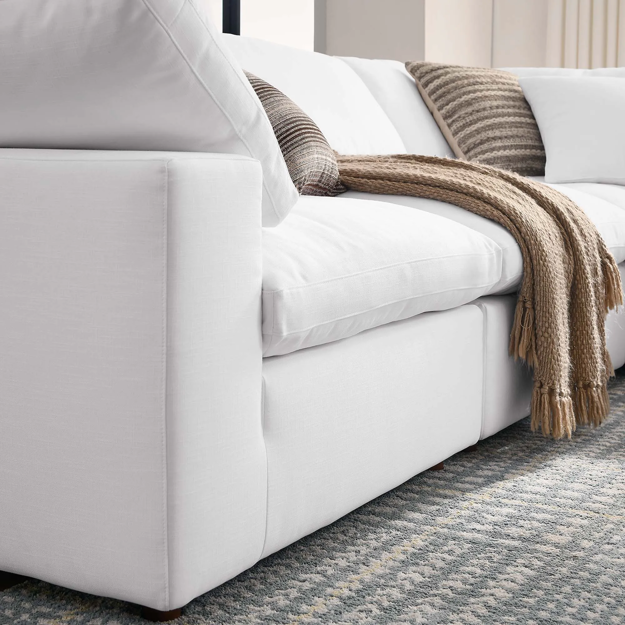 Commix 5 Piece Down Filled Overstuffed Sectional Sofa by Modway