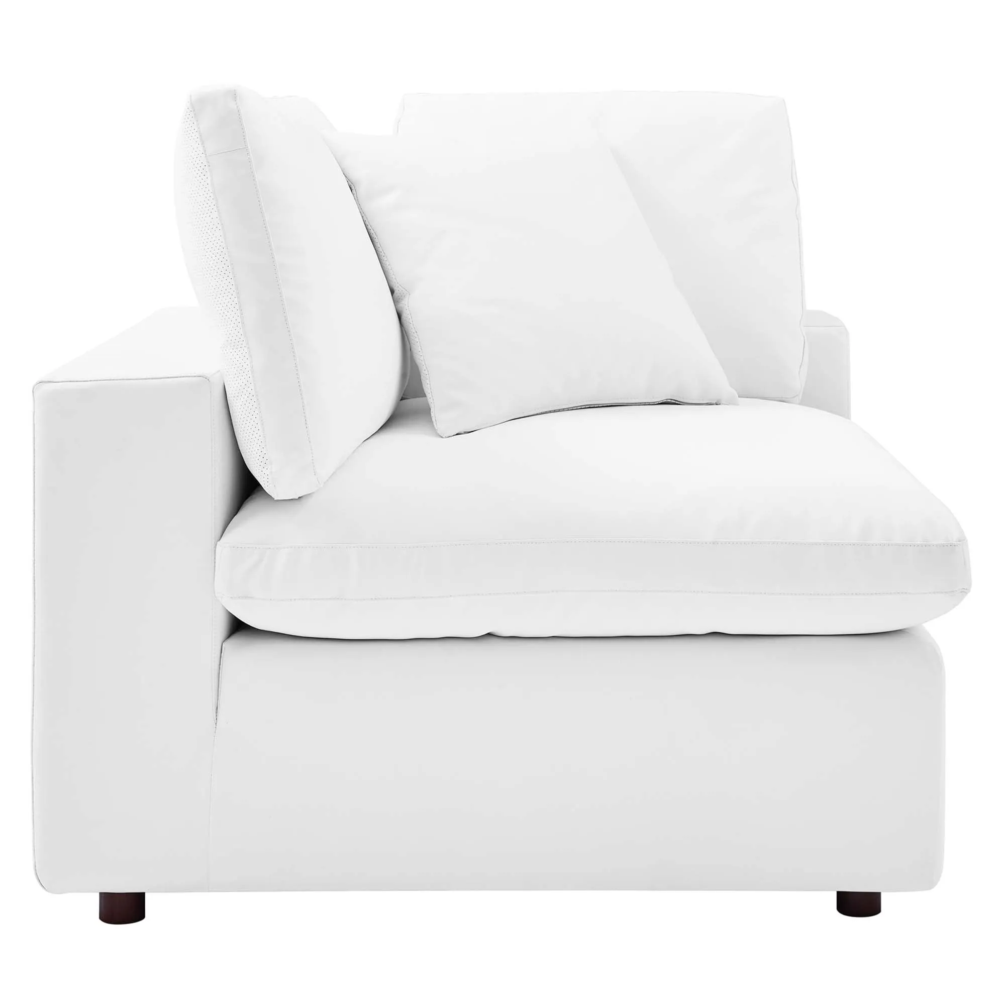 Commix 5-Piece Down Filled Overstuffed Vegan Leather Sectional Sofa by Modway