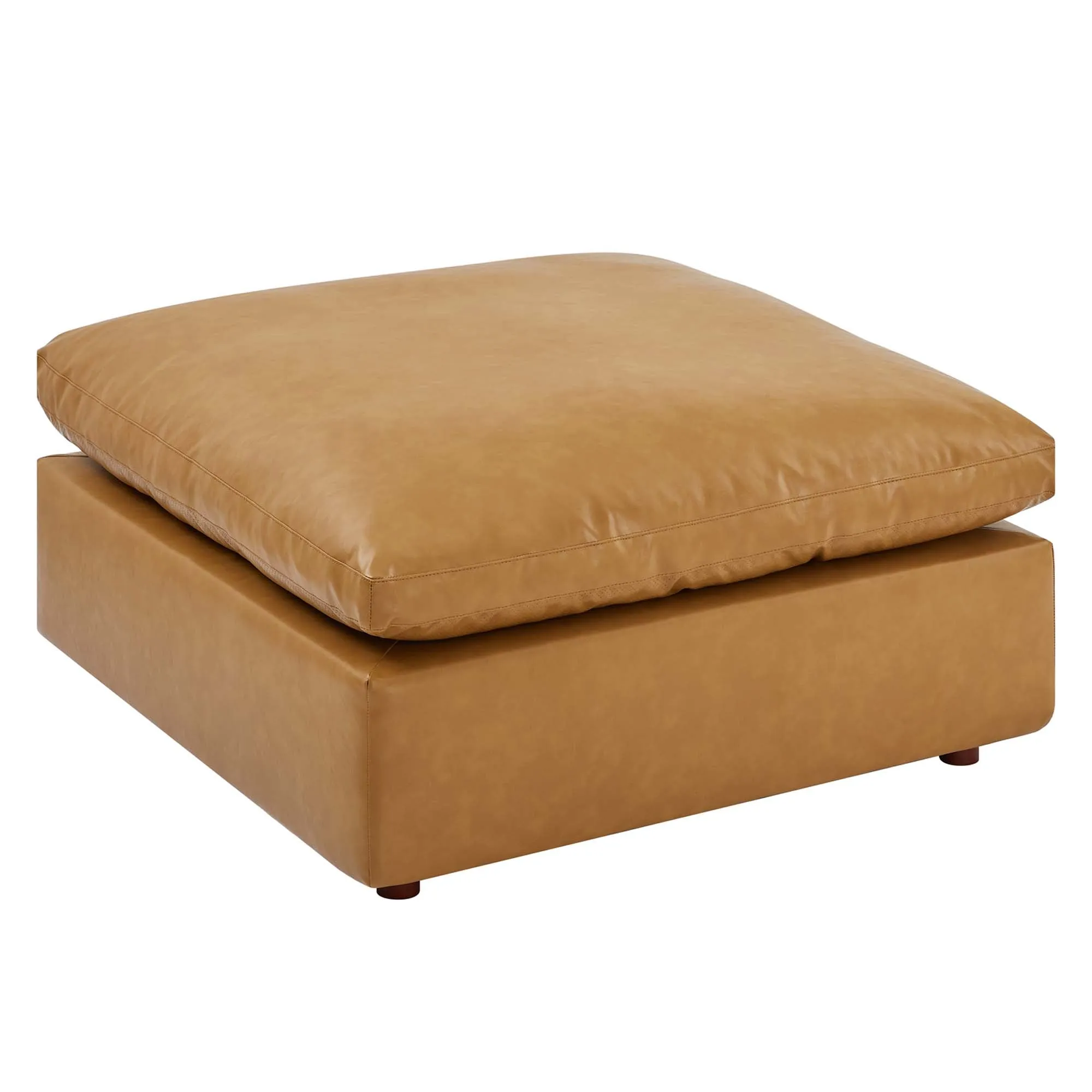 Commix 5-Piece Down Filled Overstuffed Vegan Leather Sectional Sofa by Modway