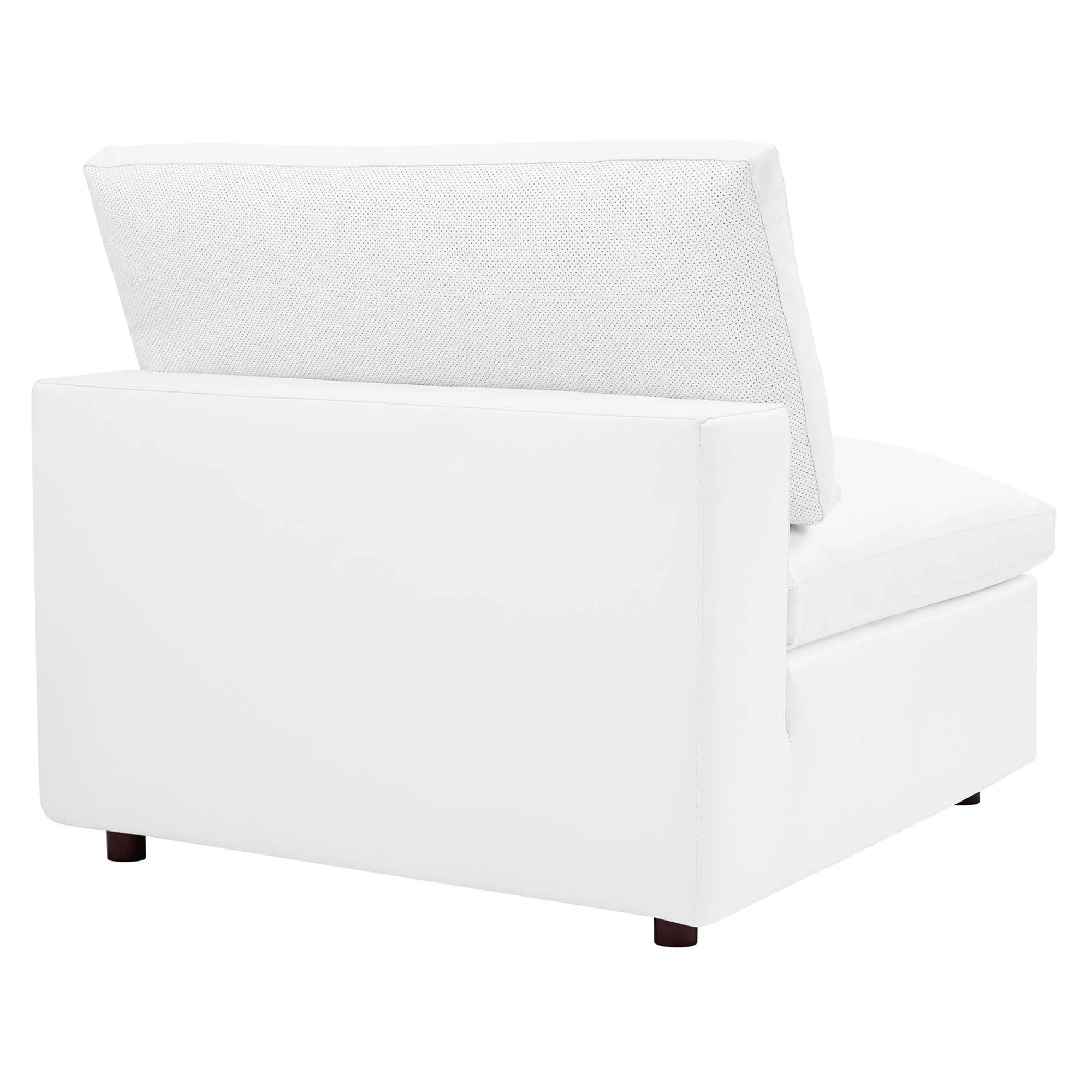 Commix 5-Piece Down Filled Overstuffed Vegan Leather Sectional Sofa by Modway