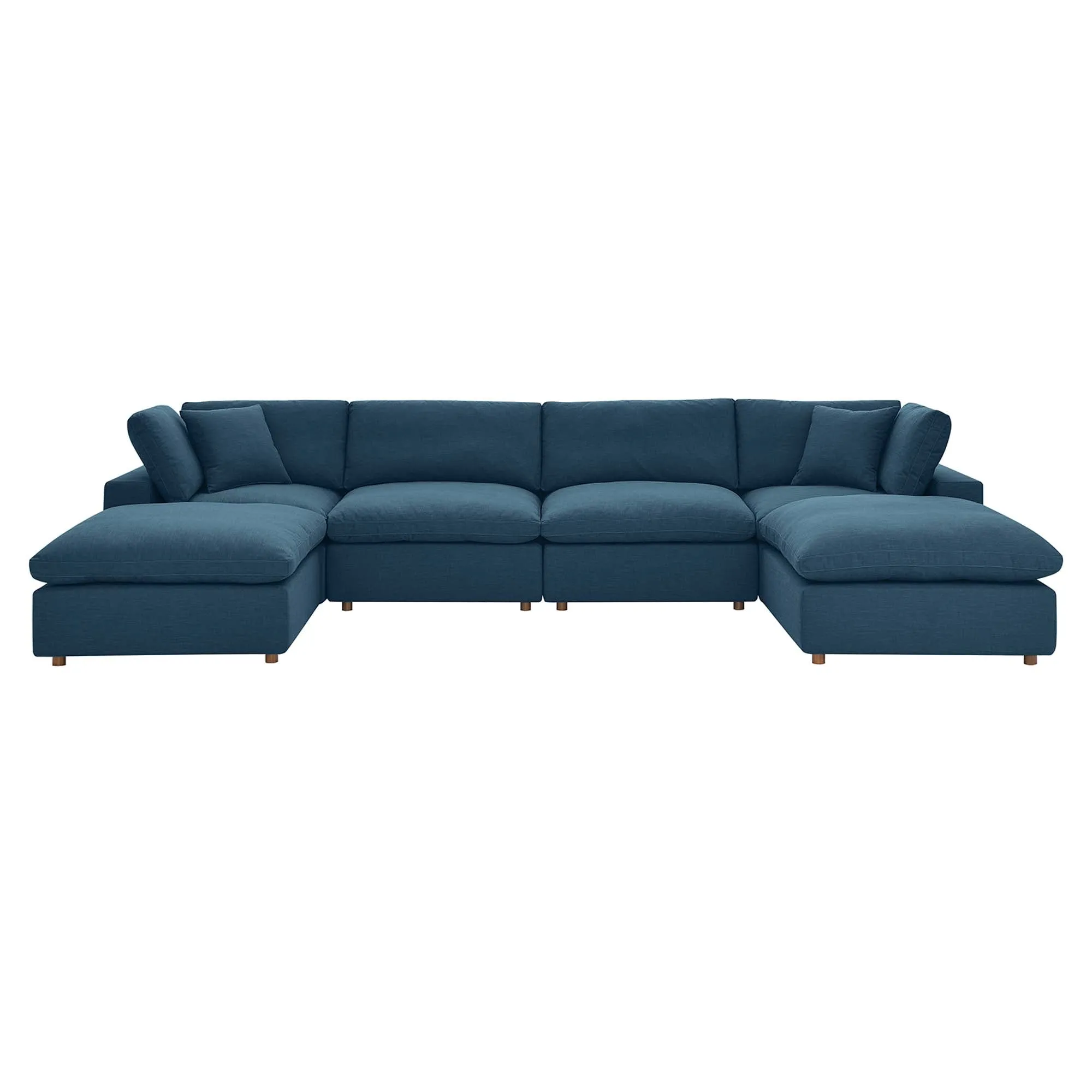 Commix 6-Piece Down Filled Overstuffed Sectional Sofa by Modway