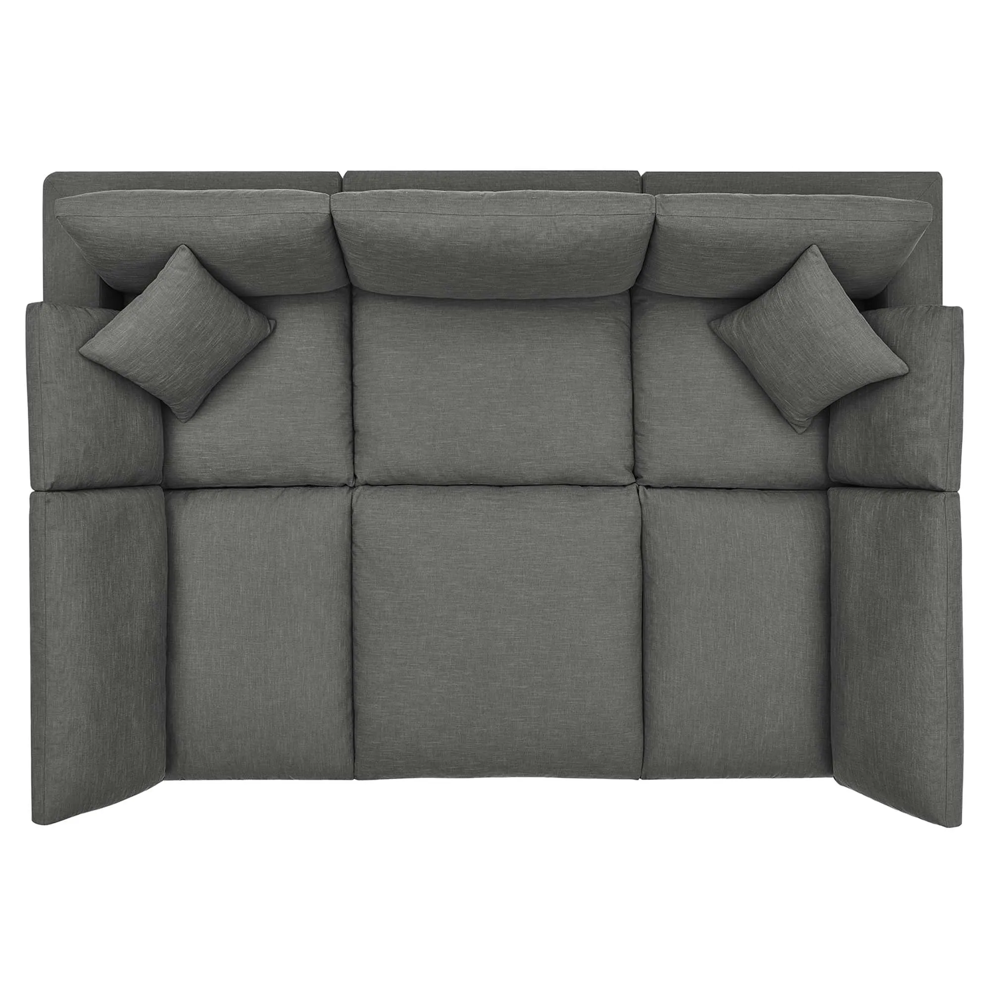 Commix 6-Piece Down Filled Overstuffed Sectional Sofa by Modway