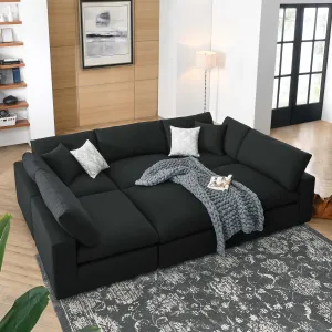Commix 6-Piece Down Filled Overstuffed Sectional Sofa by Modway