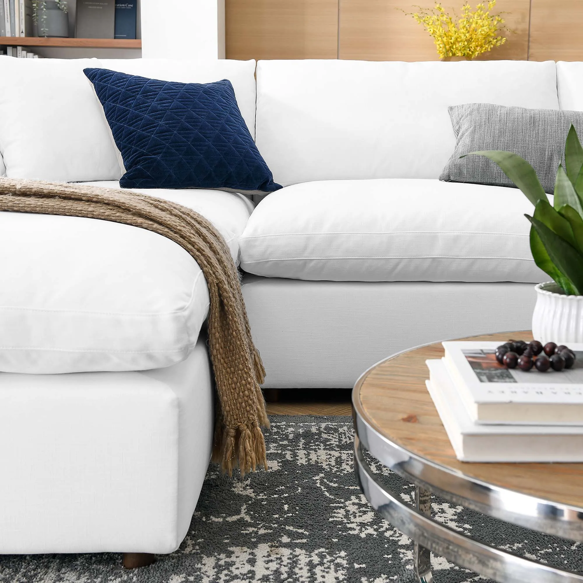 Commix 6-Piece Down Filled Overstuffed Sectional Sofa by Modway