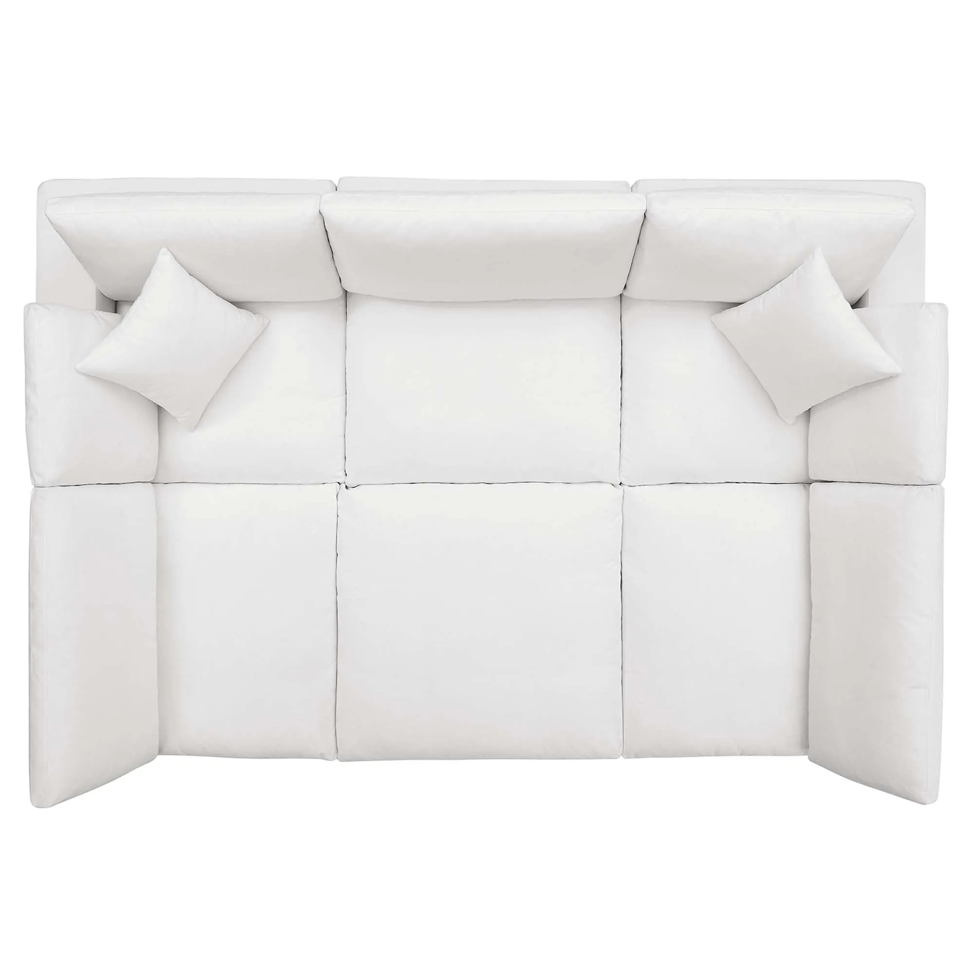 Commix 6-Piece Down Filled Overstuffed Sectional Sofa by Modway