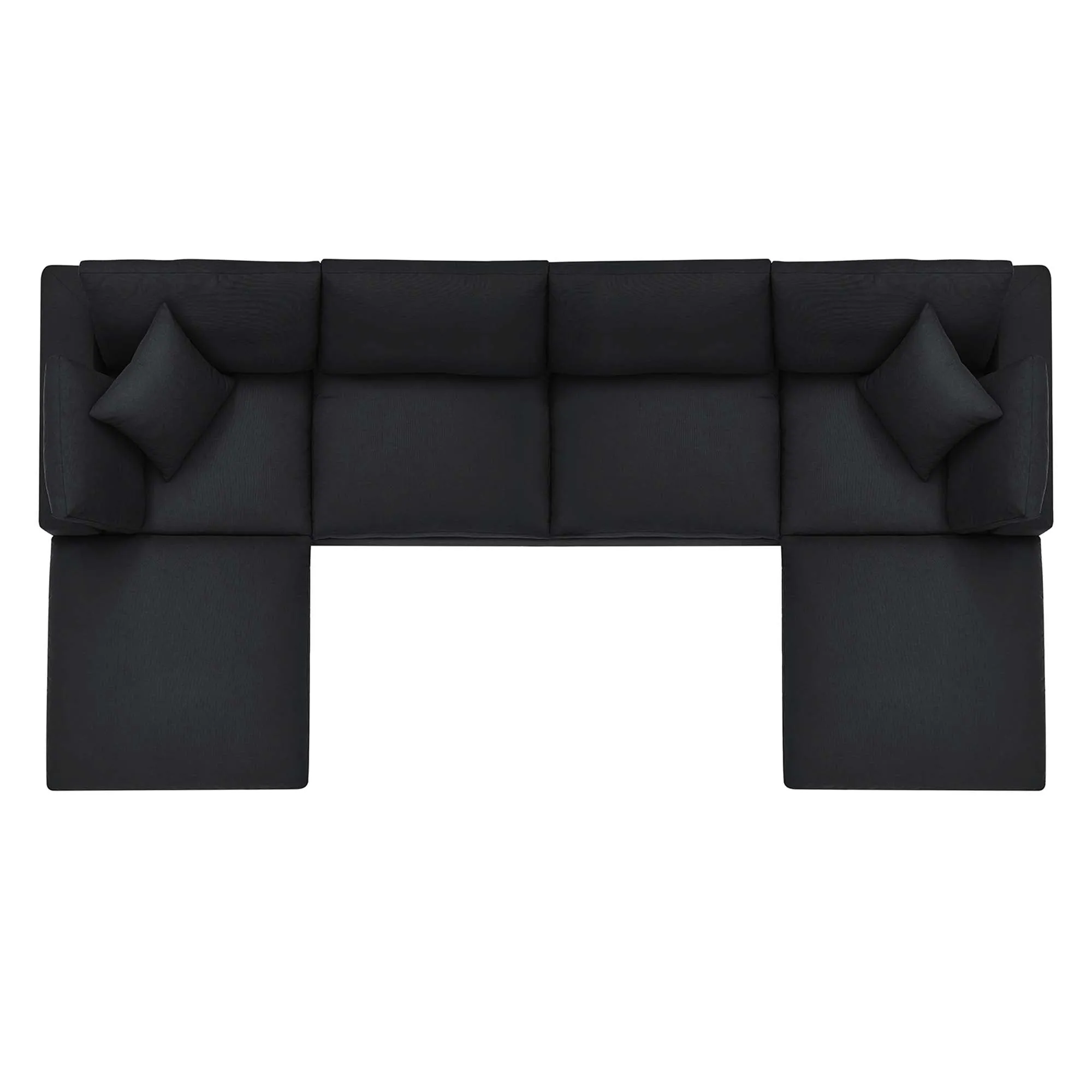 Commix 6-Piece Down Filled Overstuffed Sectional Sofa by Modway